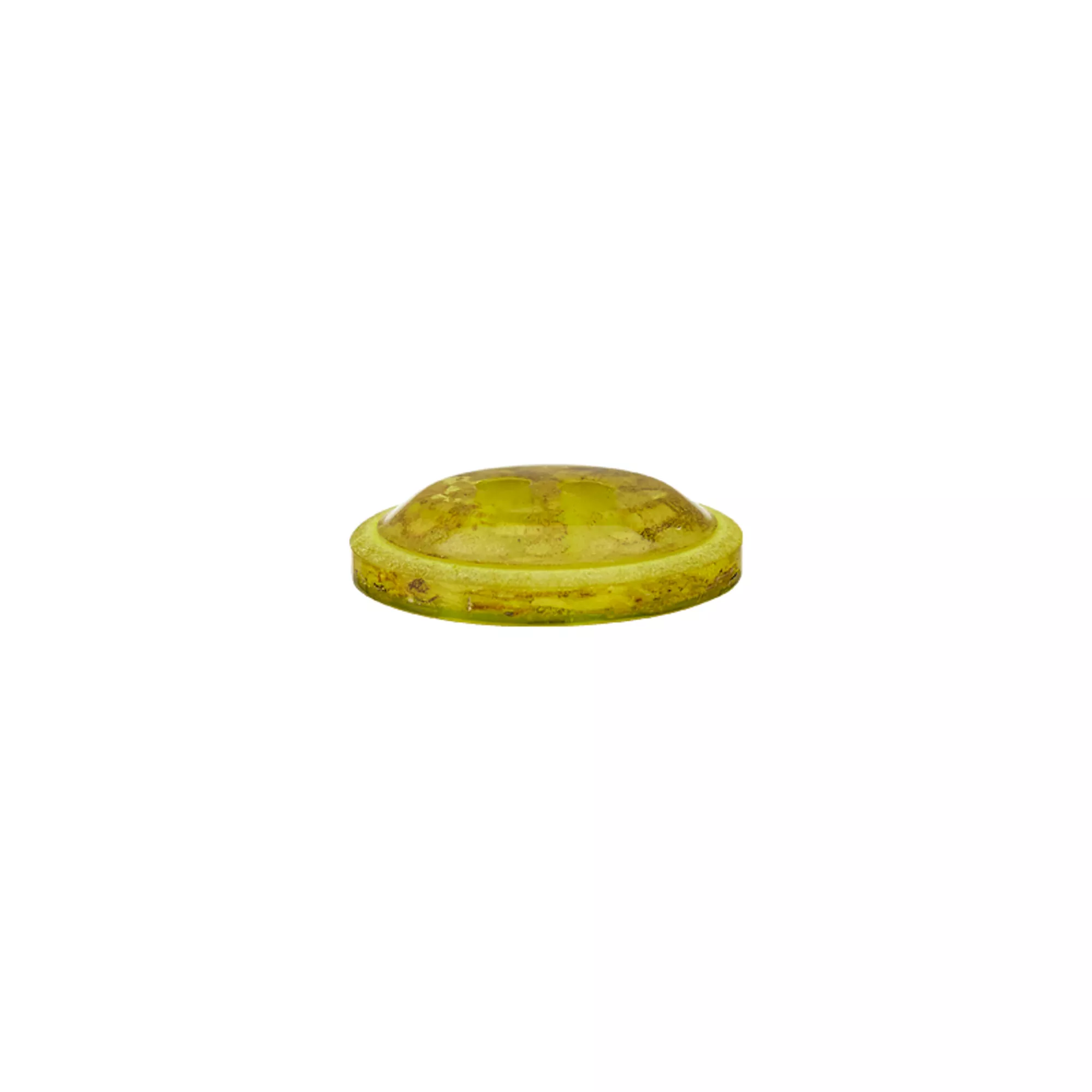 Tea/polyester button 2-holes, recycled
