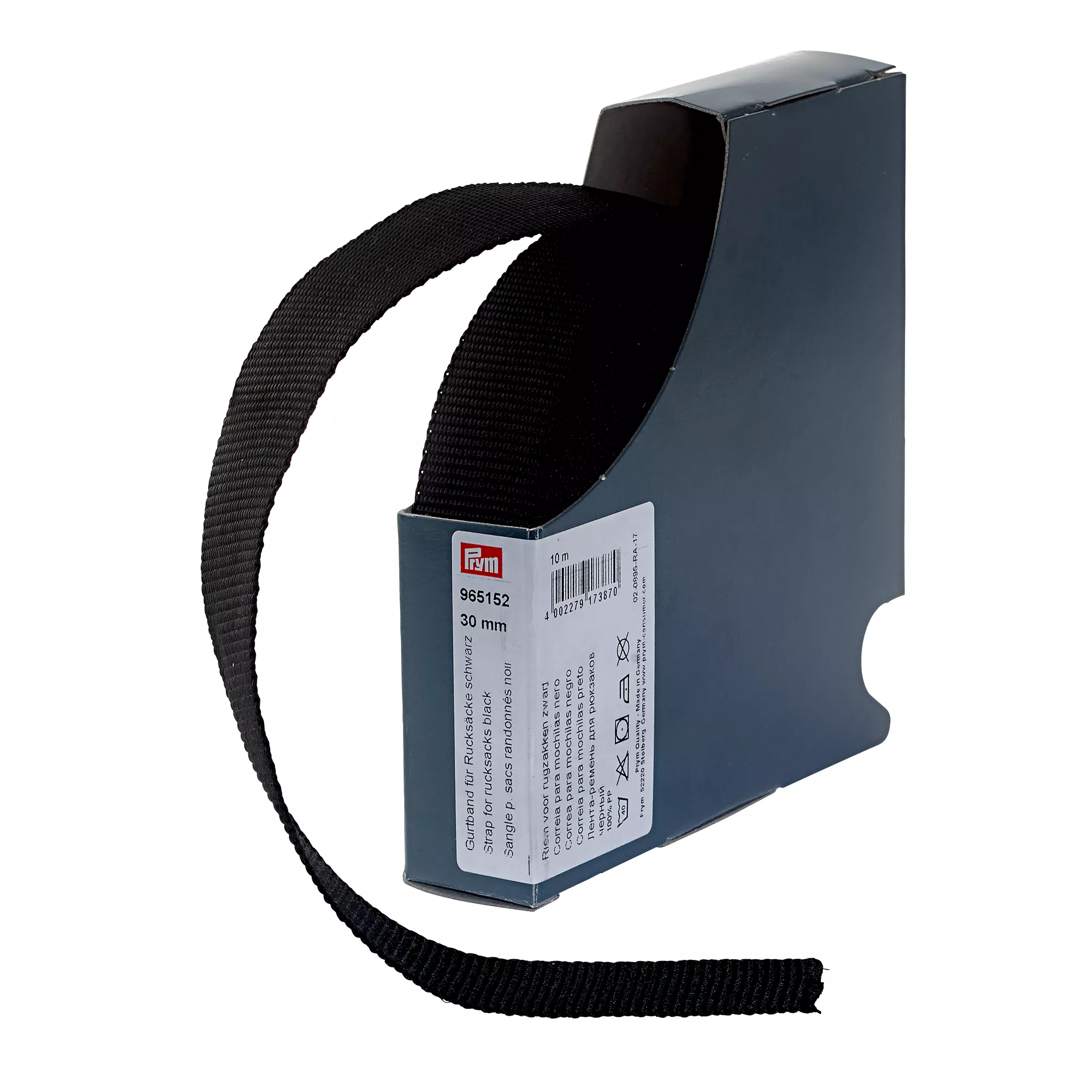 Strap for rucksacks, 30mm, black