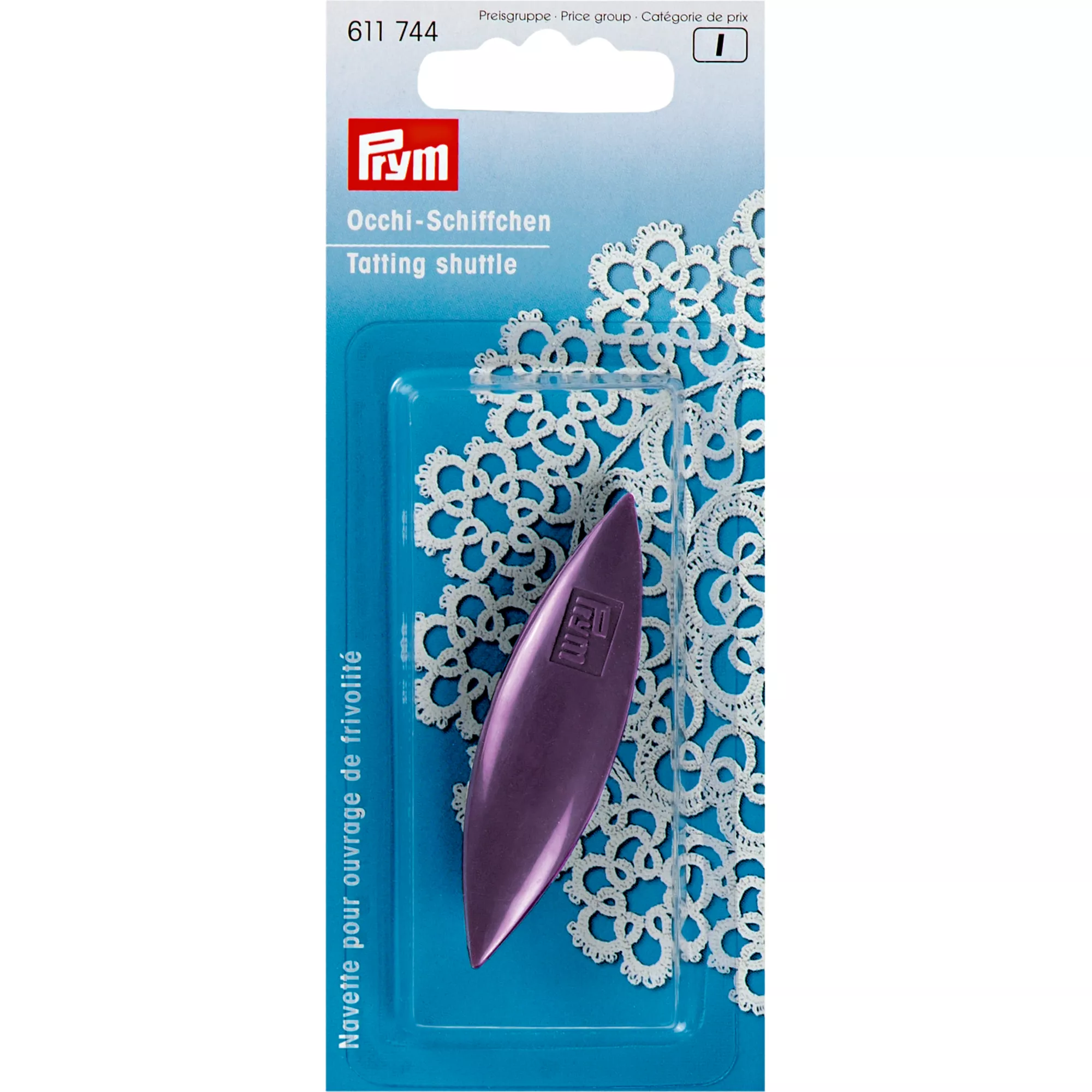 Tatting shuttle, 6.5cm, assorted colours