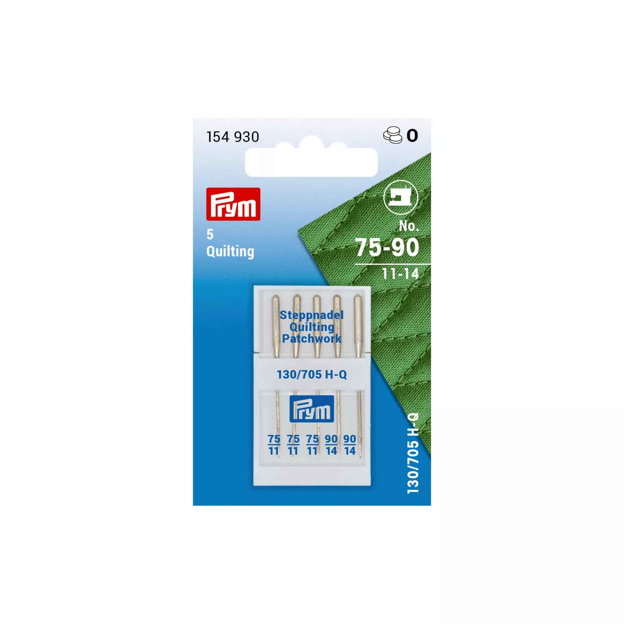 Quilting sewing machine needles, 75 and 90