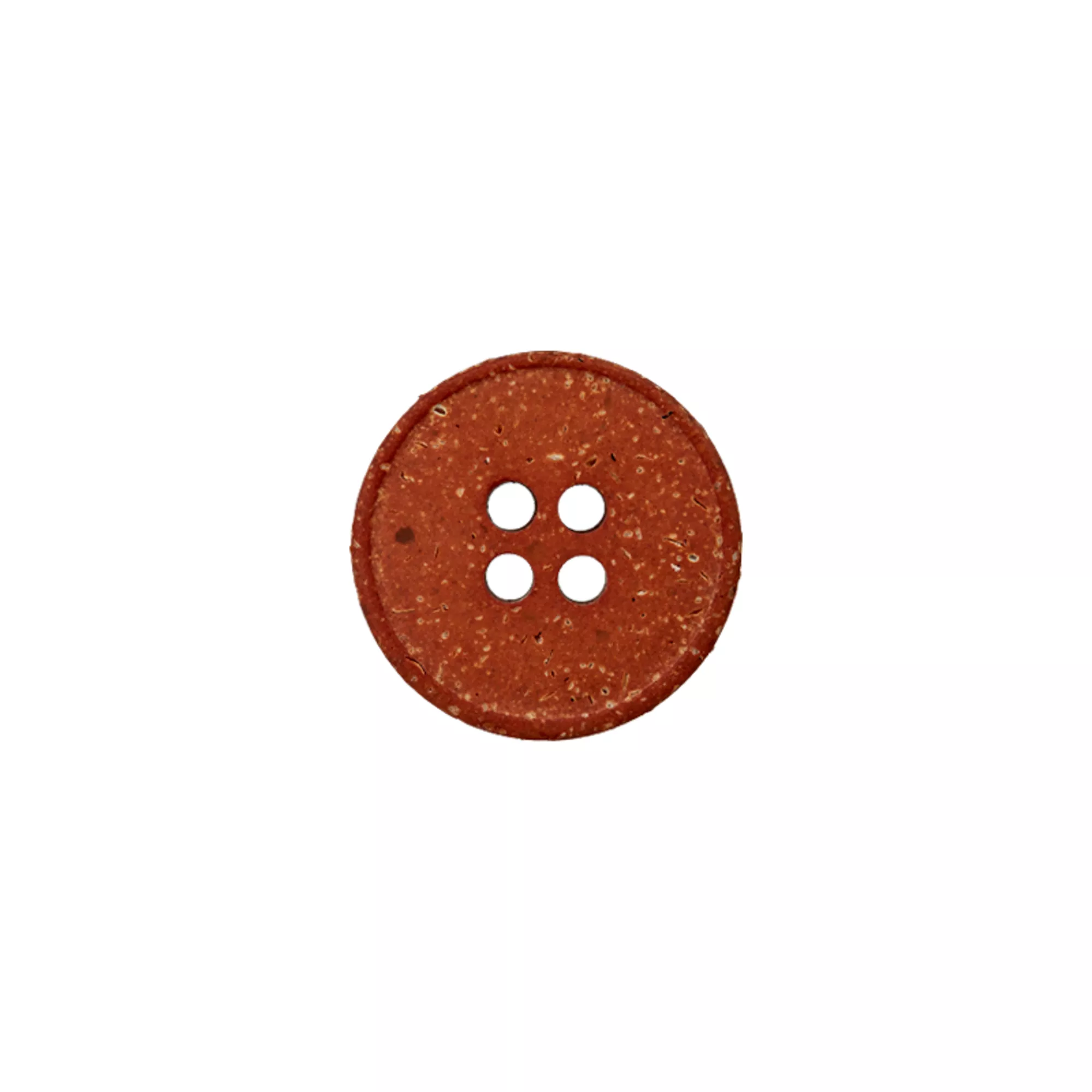 Hemp/polyester four-hole button recycled