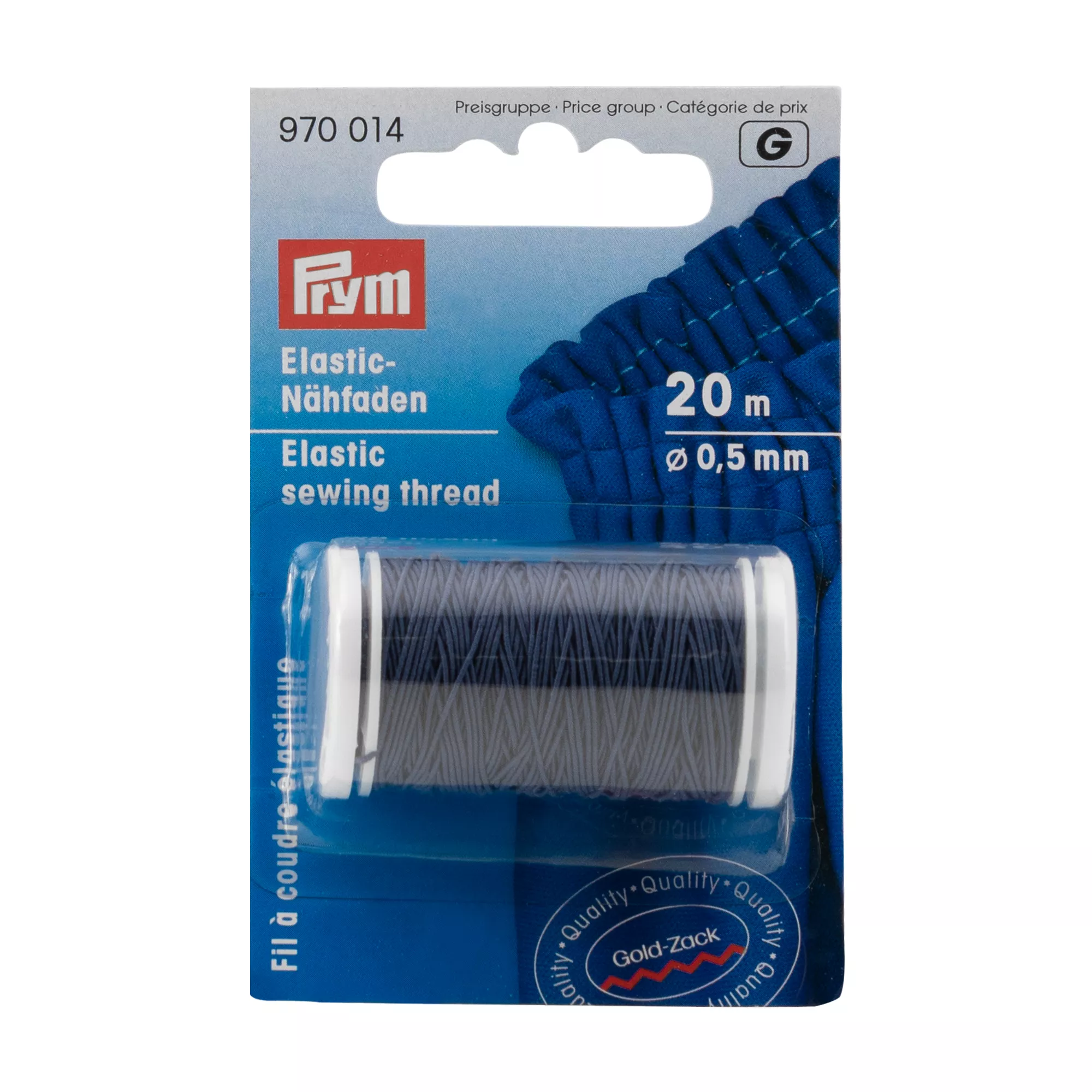 Filo da cucire elastico, 0,5mm, blu navy