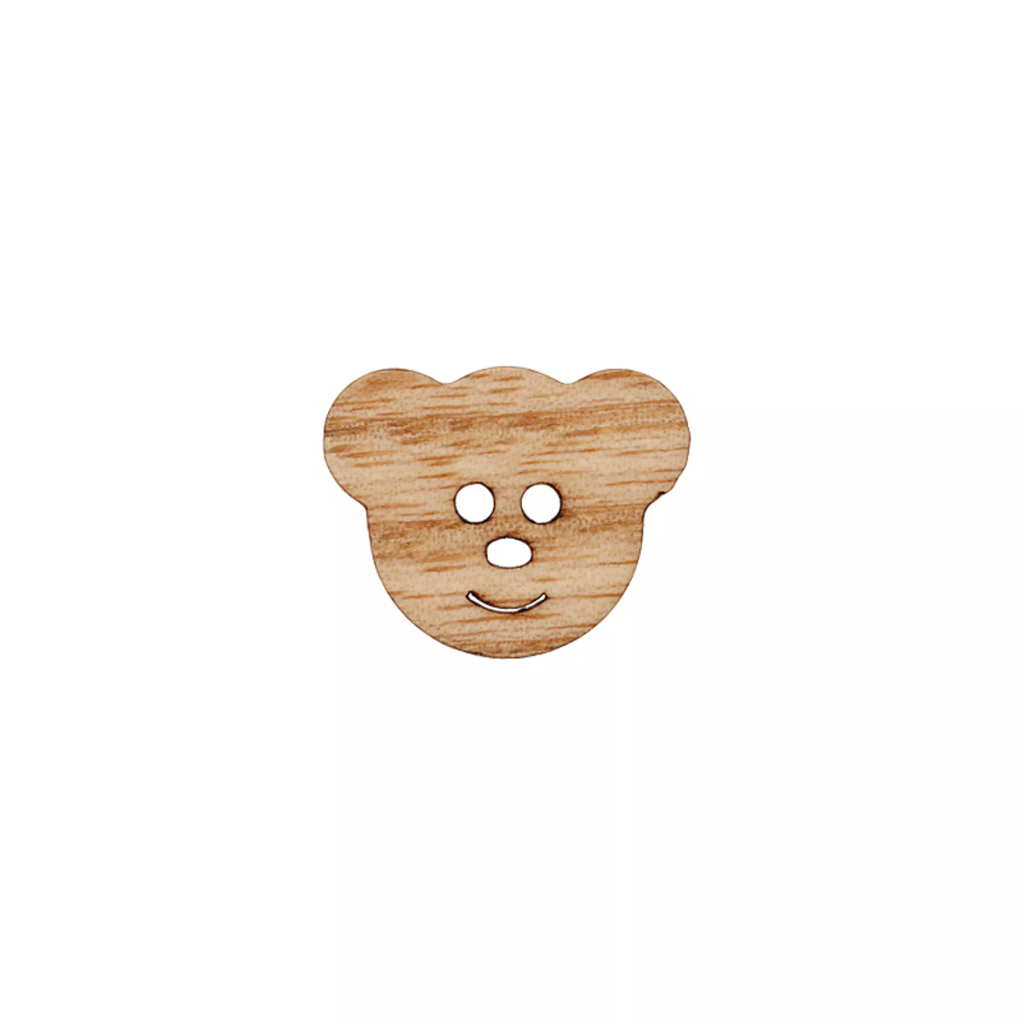 Wood two-hole button