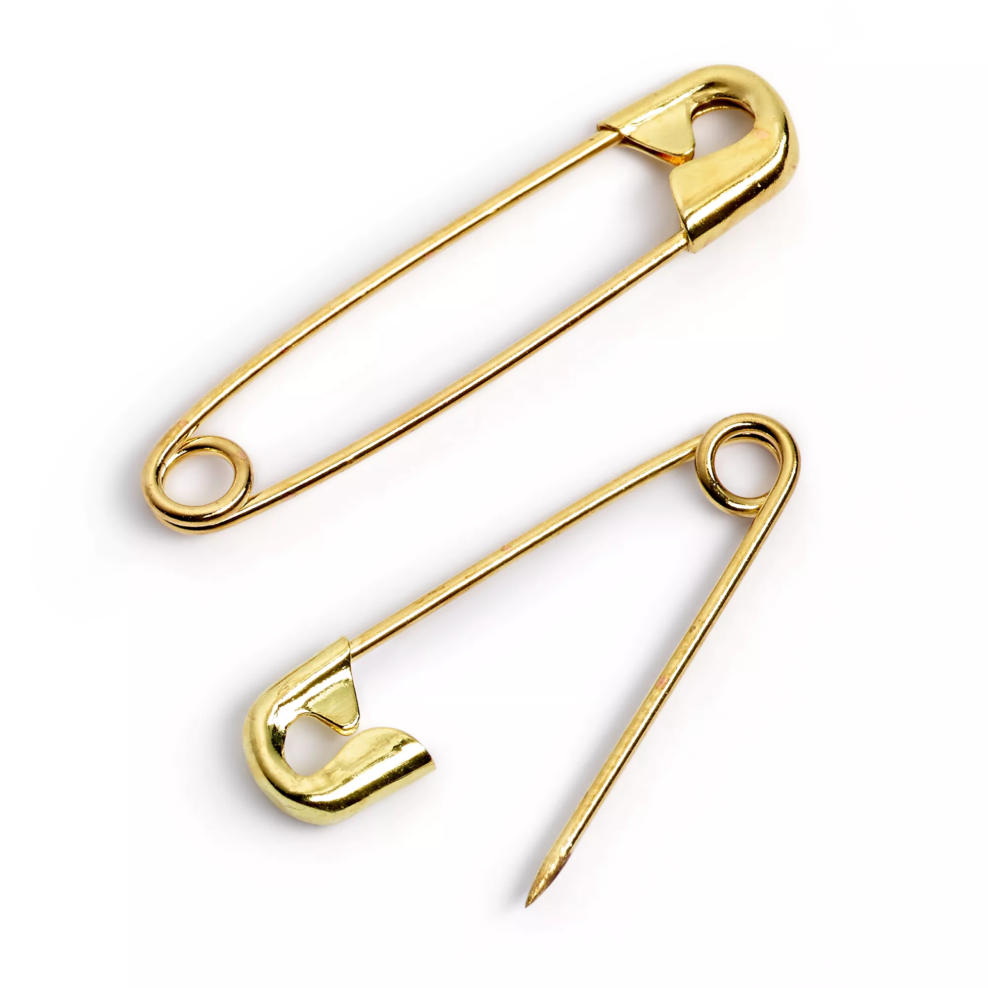 Sicherheitsnadeln, Nr.2/0, 23mm, goldfarbig