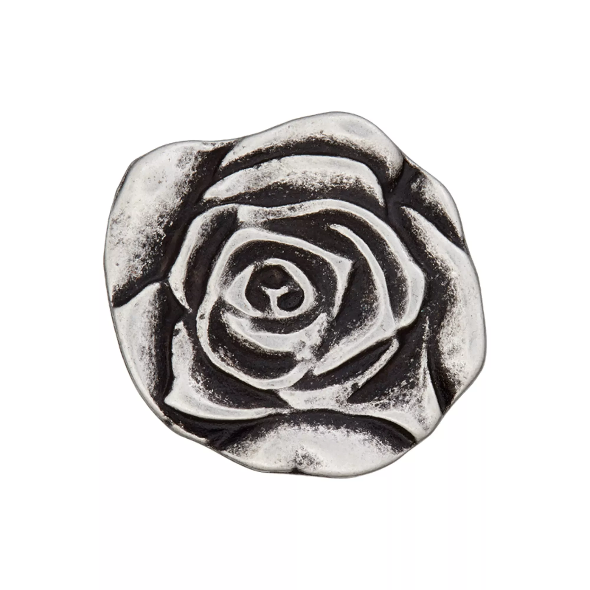 Metal button Rose