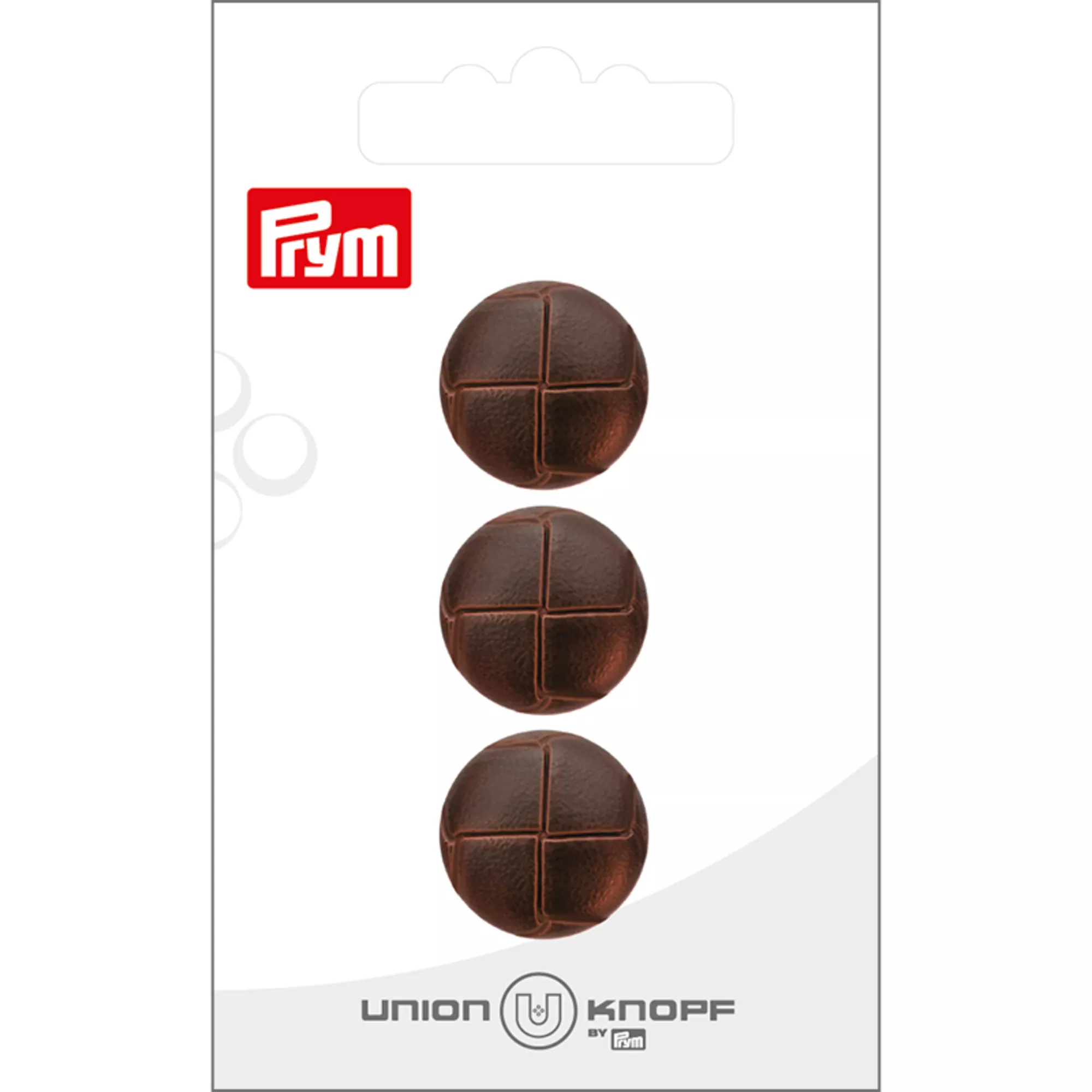 Leather imit. button shank