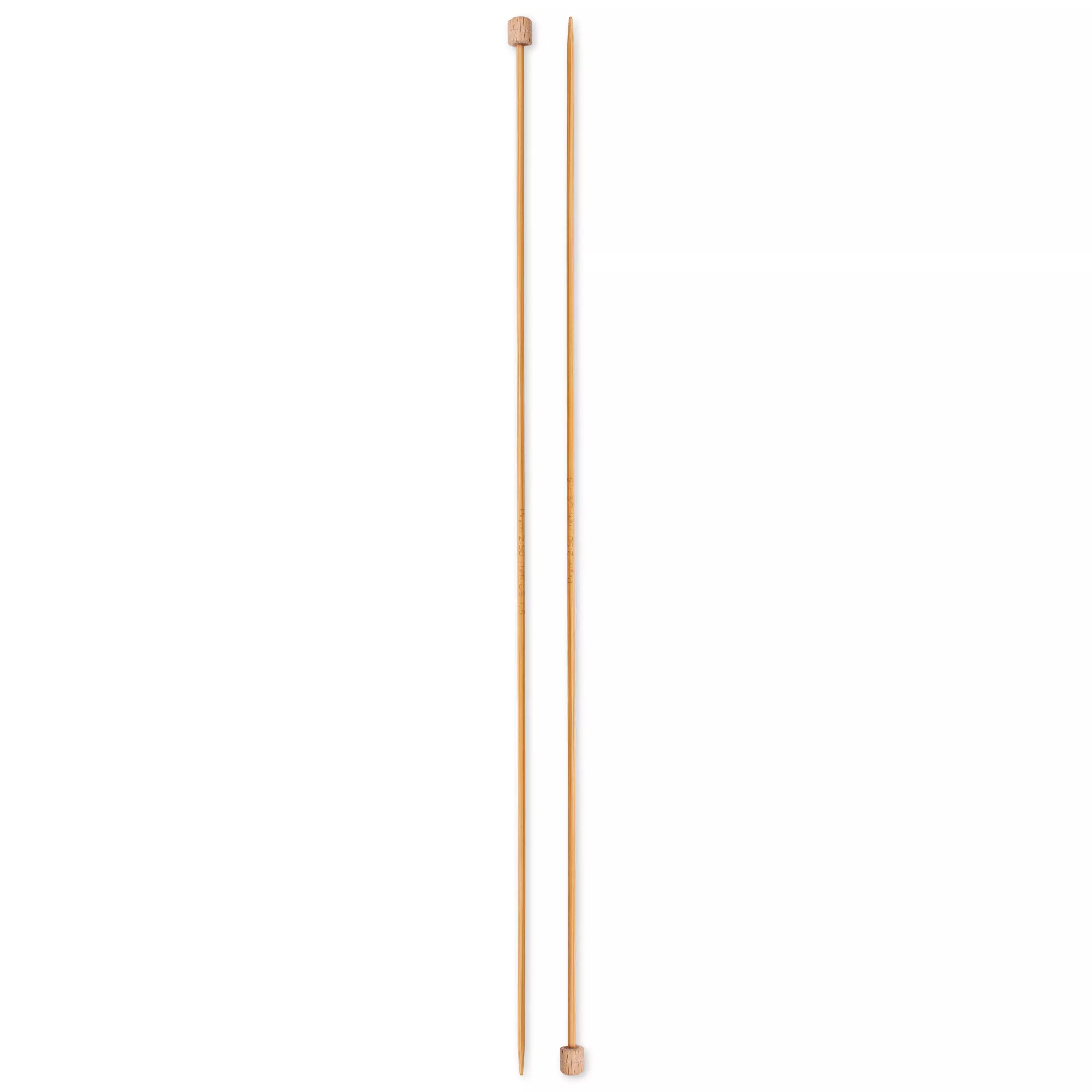 Single-pointed knitting needles Prym 1530, bamboo, 33cm, 2.50mm