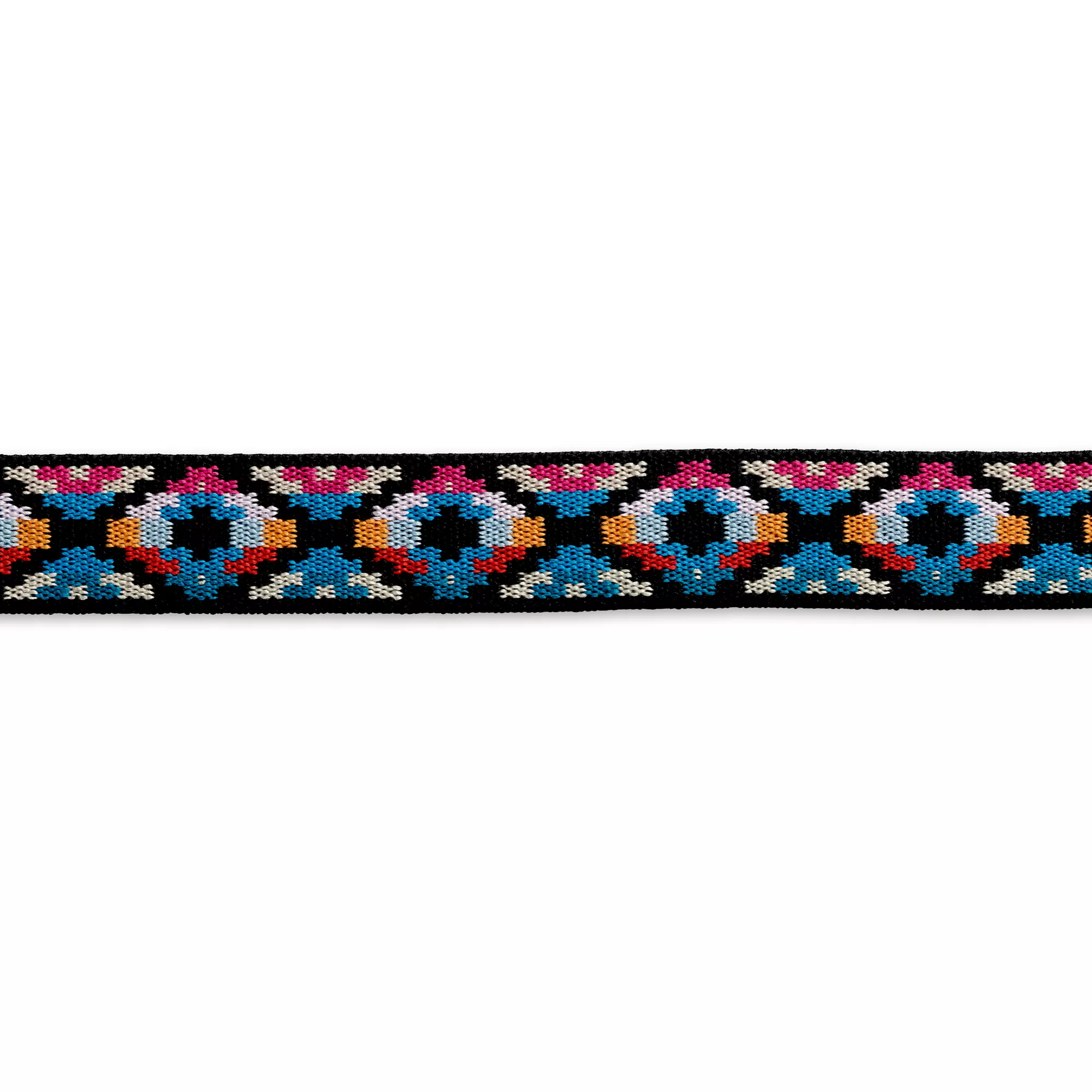 Color elastic, 25mm, ethno blue/pink