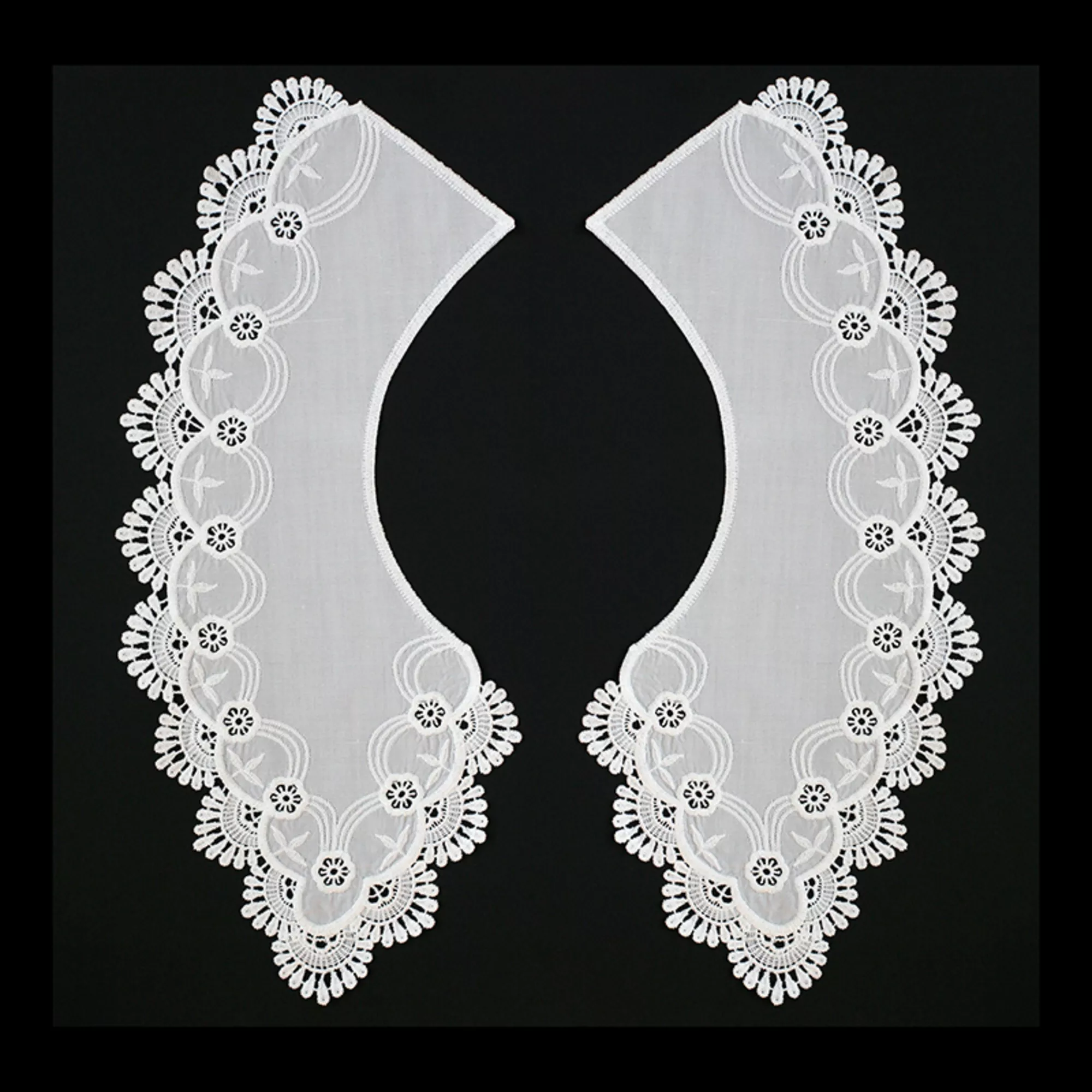 Cuello bordado, 430mm