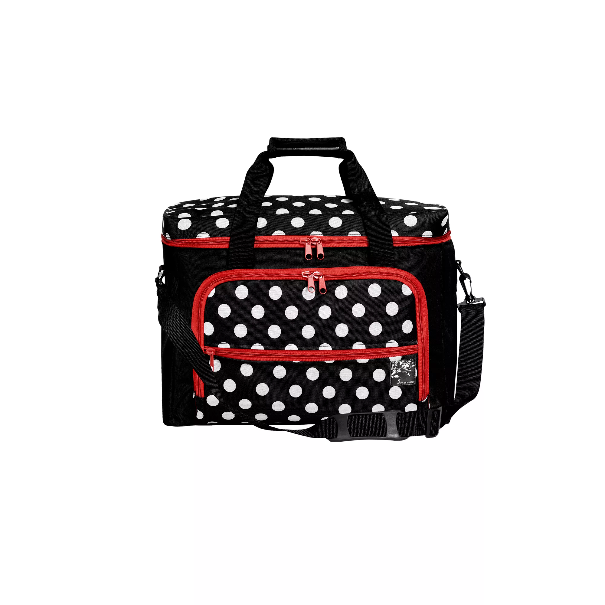 Sewing machine case polka dots