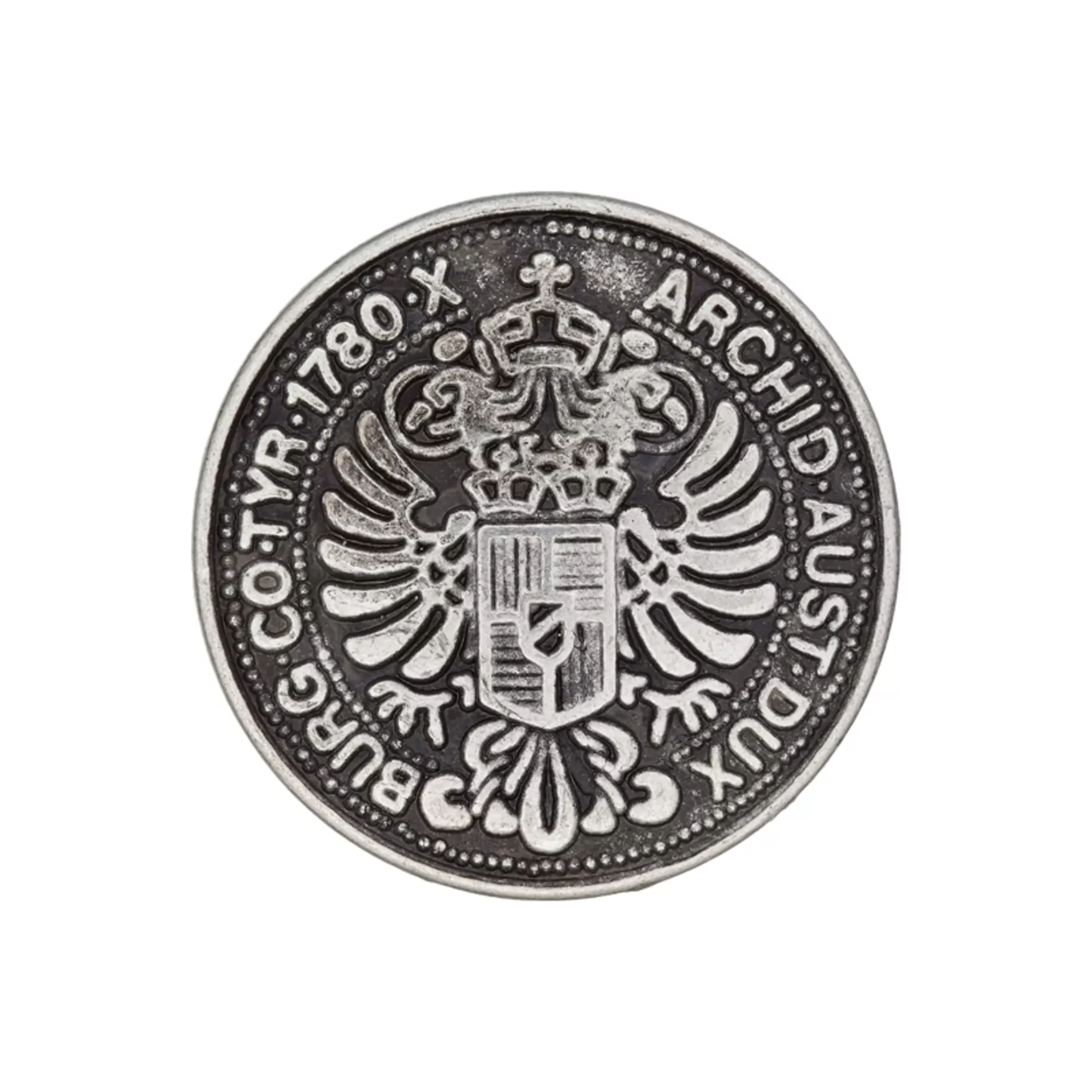 Bouton métal pied