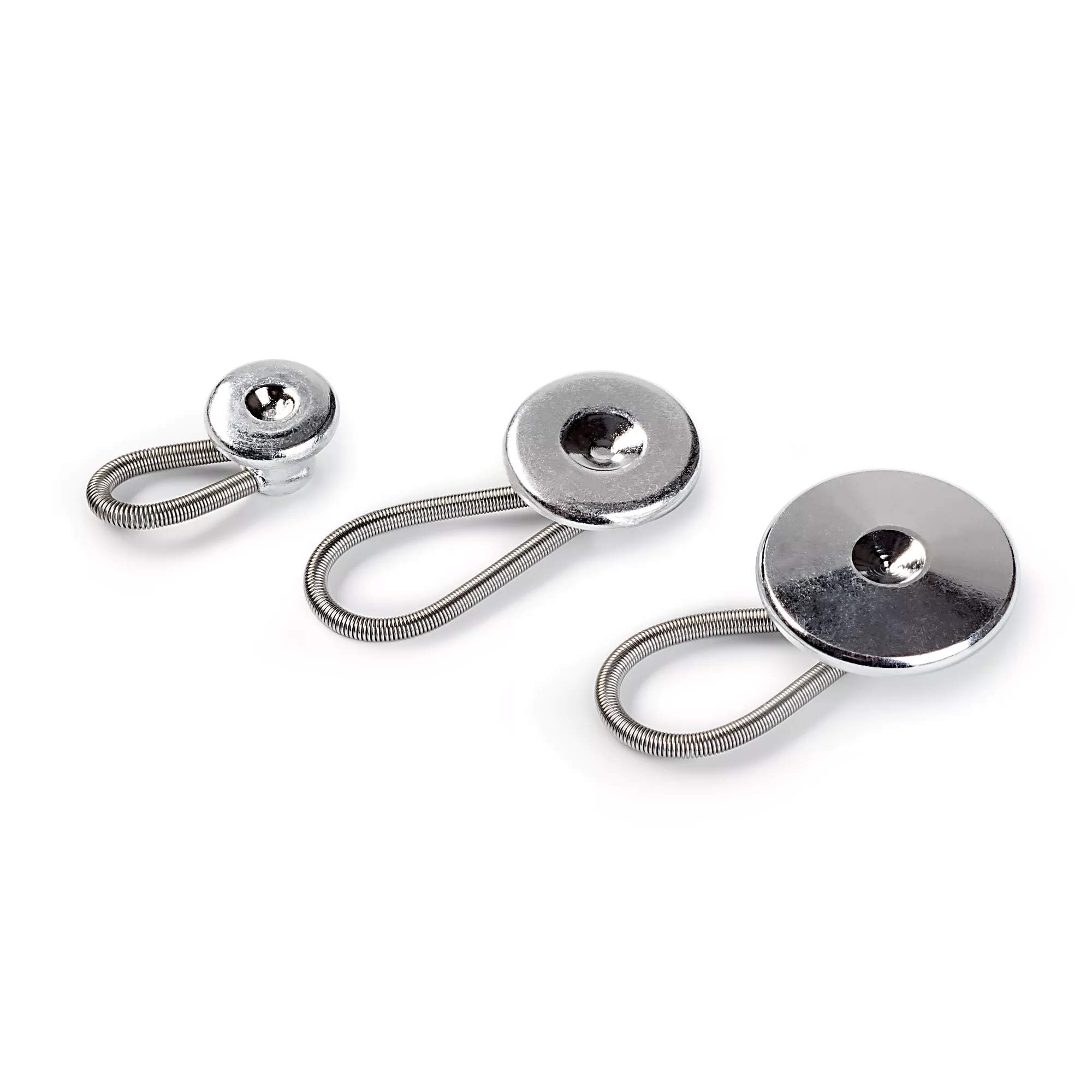 Flexi buttons with loop, 10/15/19mm