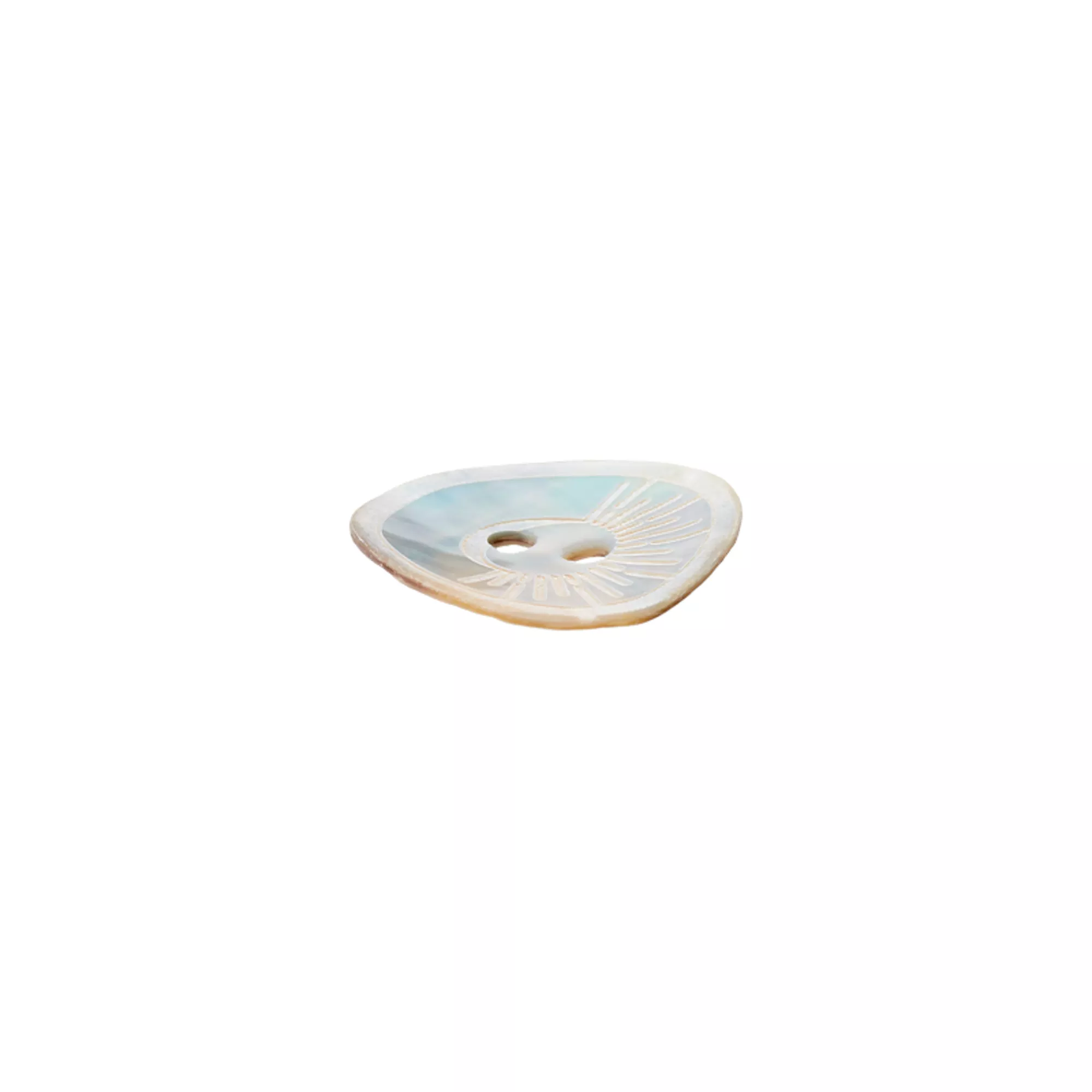 Mother of Pearl button 2-holes, Sun & Moon