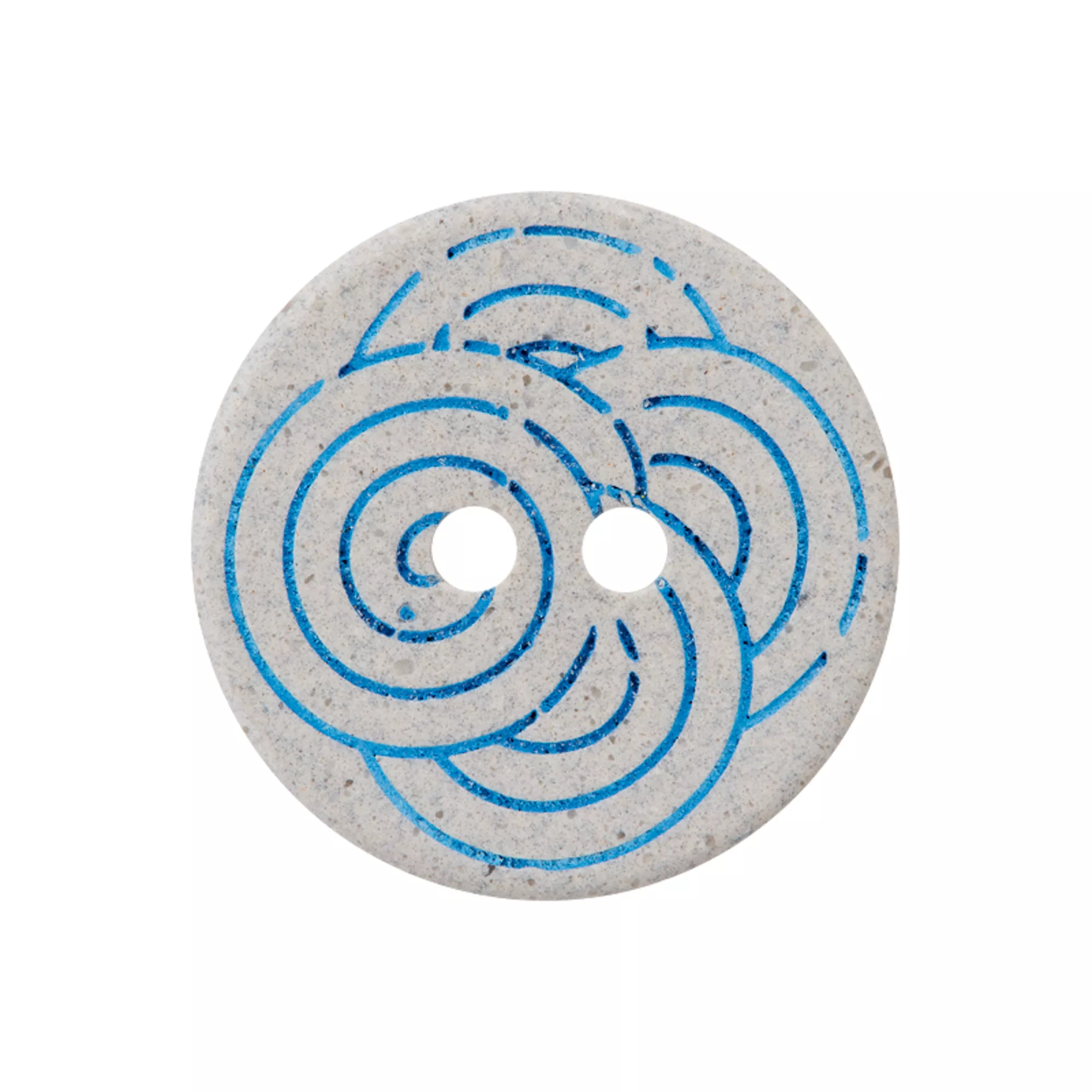 Hemp/polyester button 2-holes, recycled
