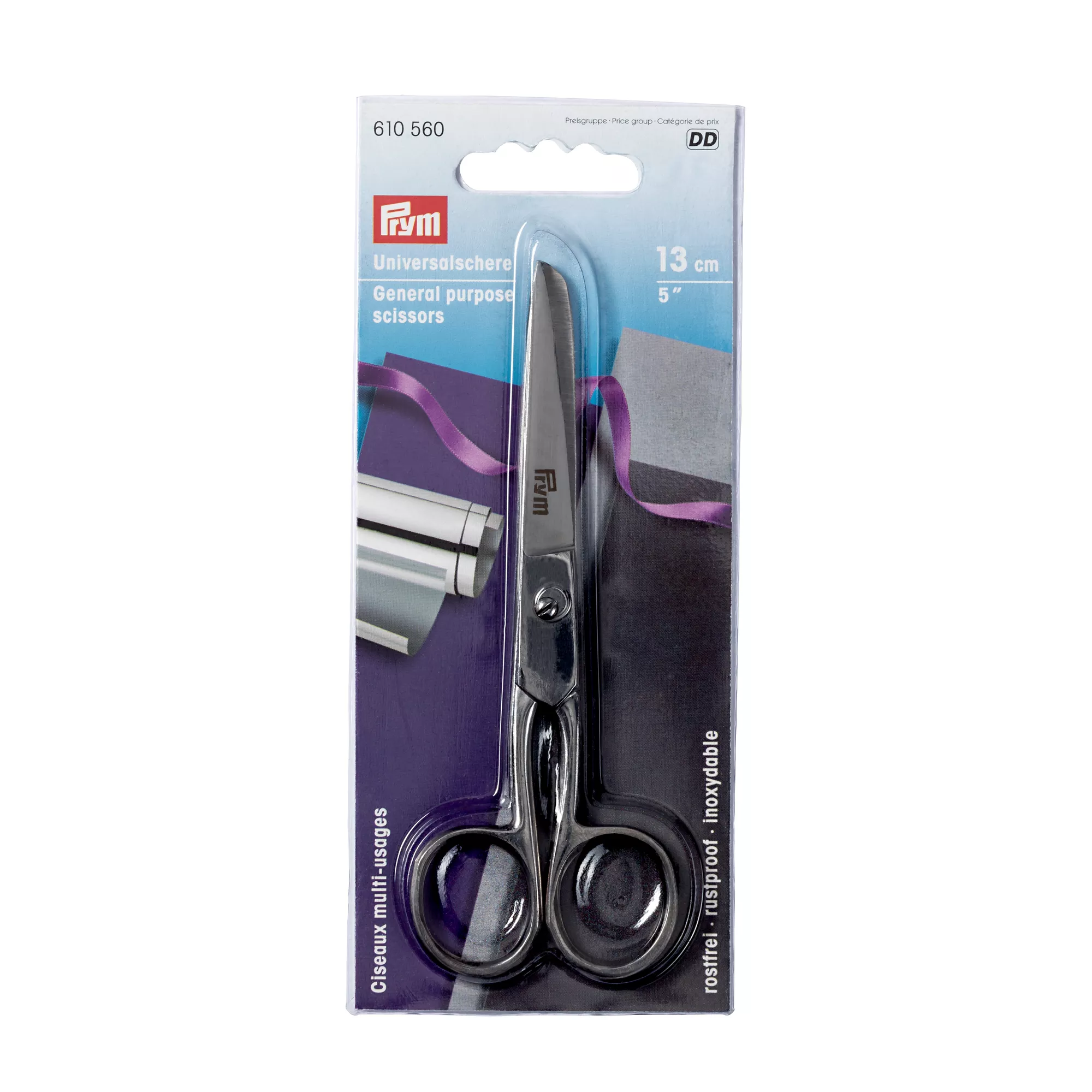 General purpose steel scissors 13cm