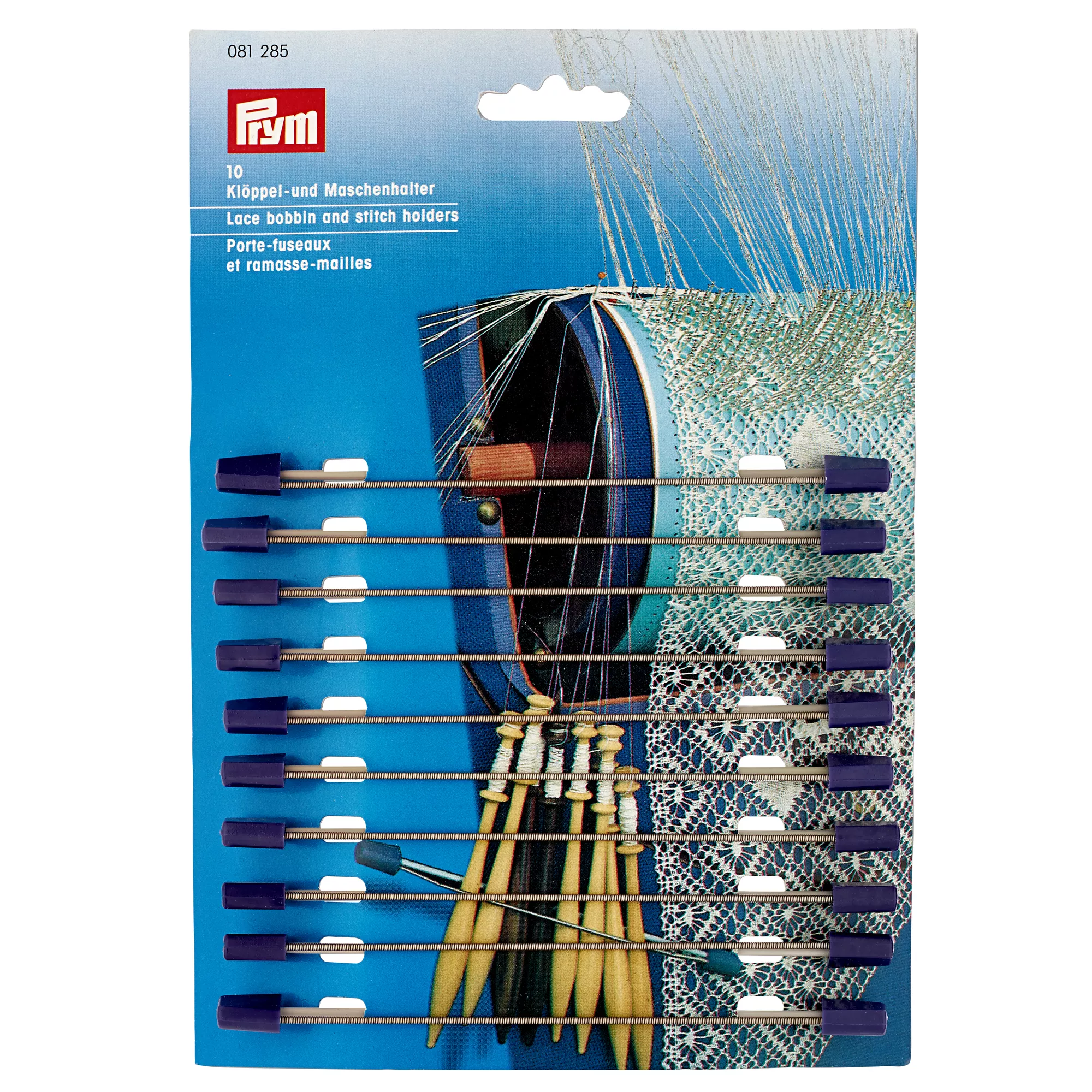 Lace bobbin and stitch holders
