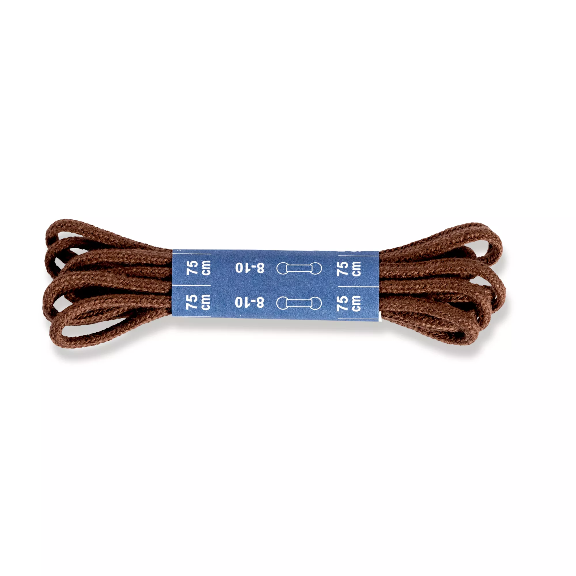 Round laces 3mm x 75cm, brown