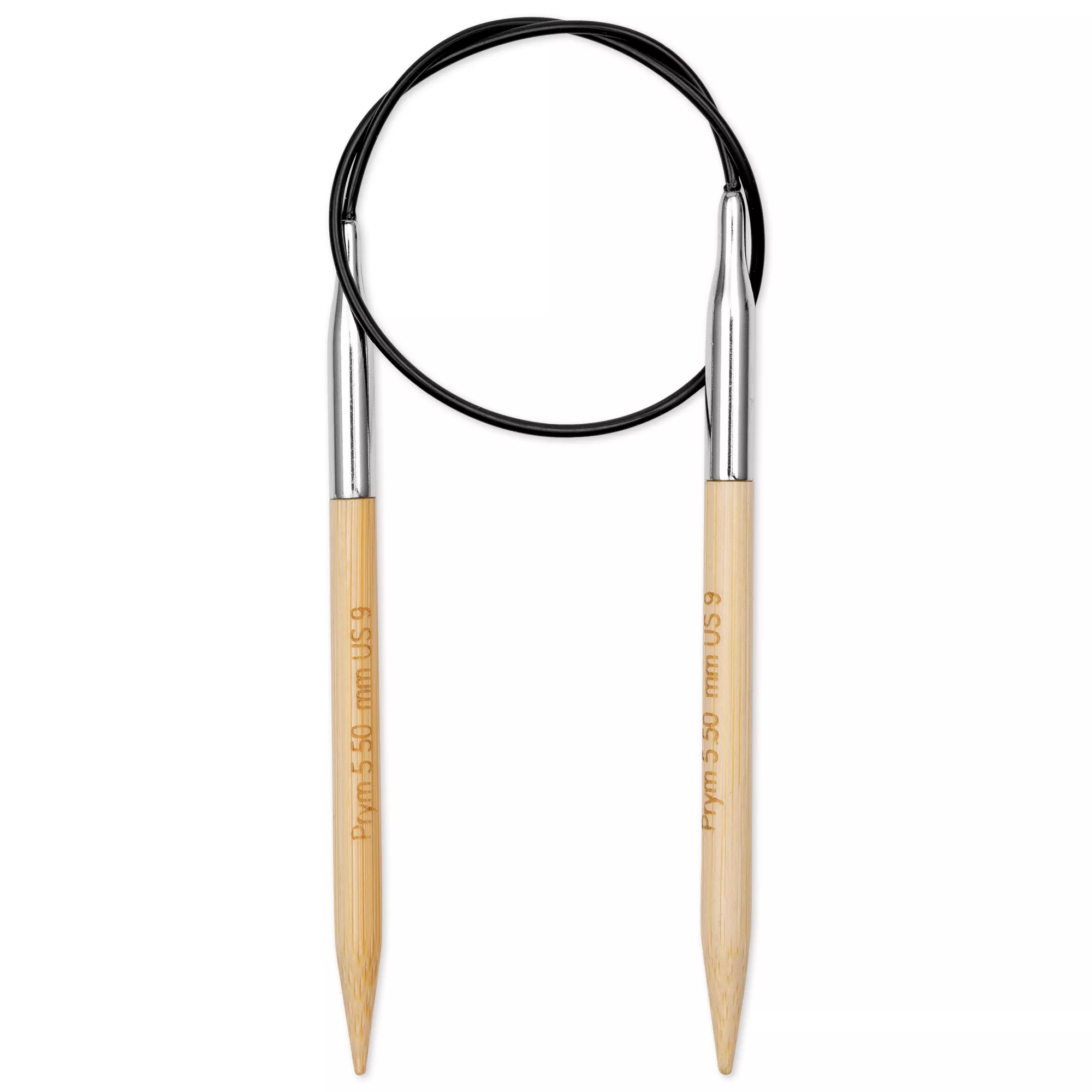 Aiguille à tricoter circulaire Bambou Prym 1530, 40cm, 5,50mm