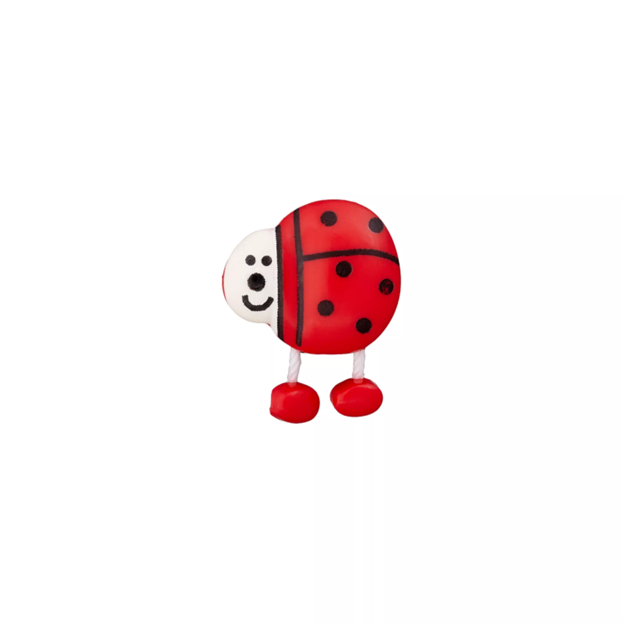 Polyester button Ladybug