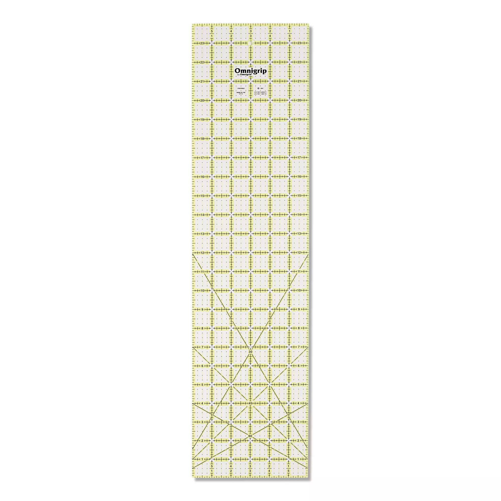 Omnigrip non-slip ruler, inch scale