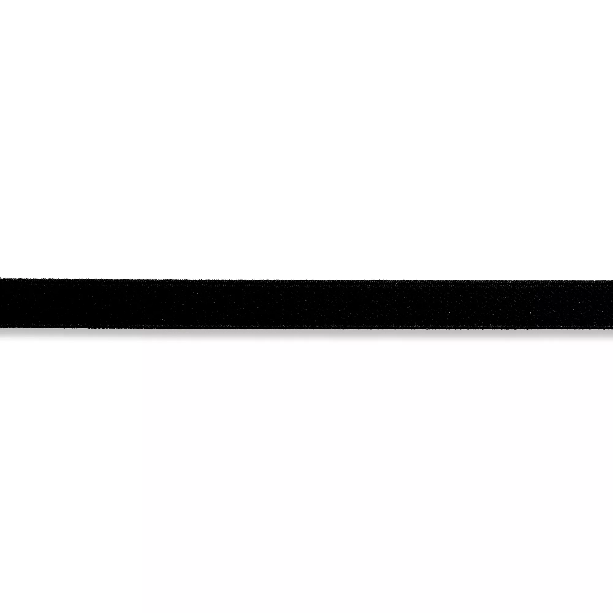 Elastico vellutato, 15mm, nero, 10m