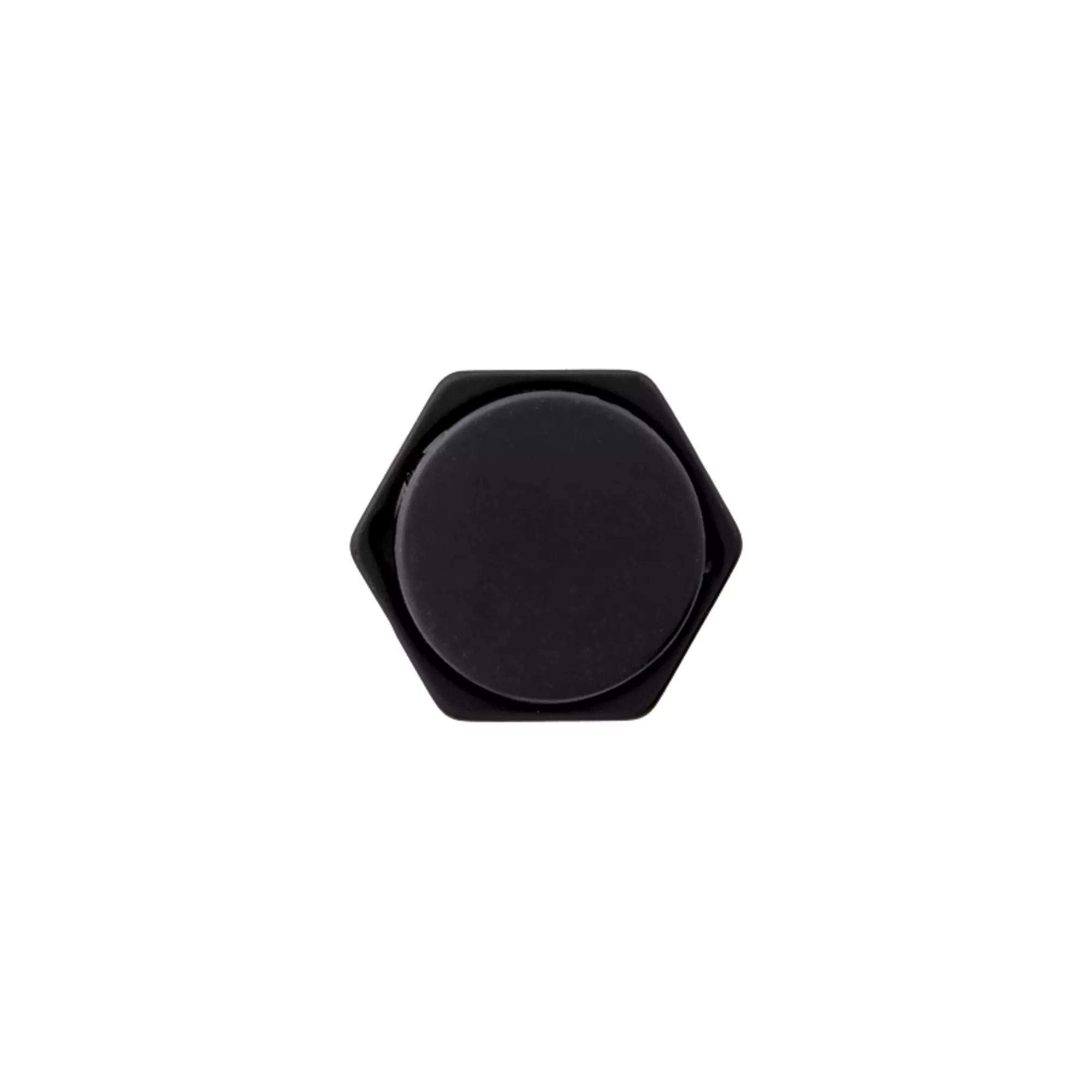 Bloccacordoncini/cunicolo 4mm, 2 fori, 14mm, nero