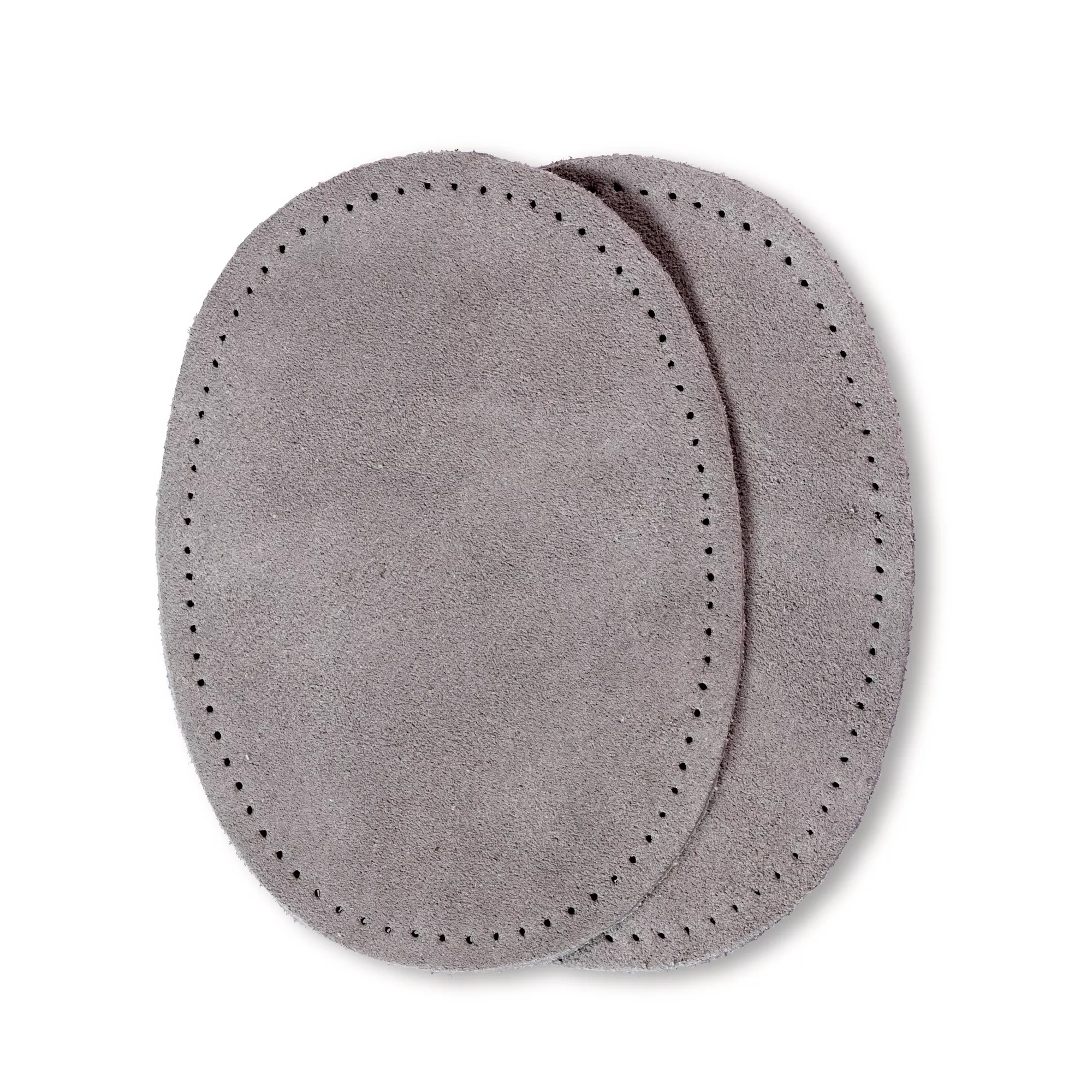 Patches suede, sew-on, 10 x 14cm, grey