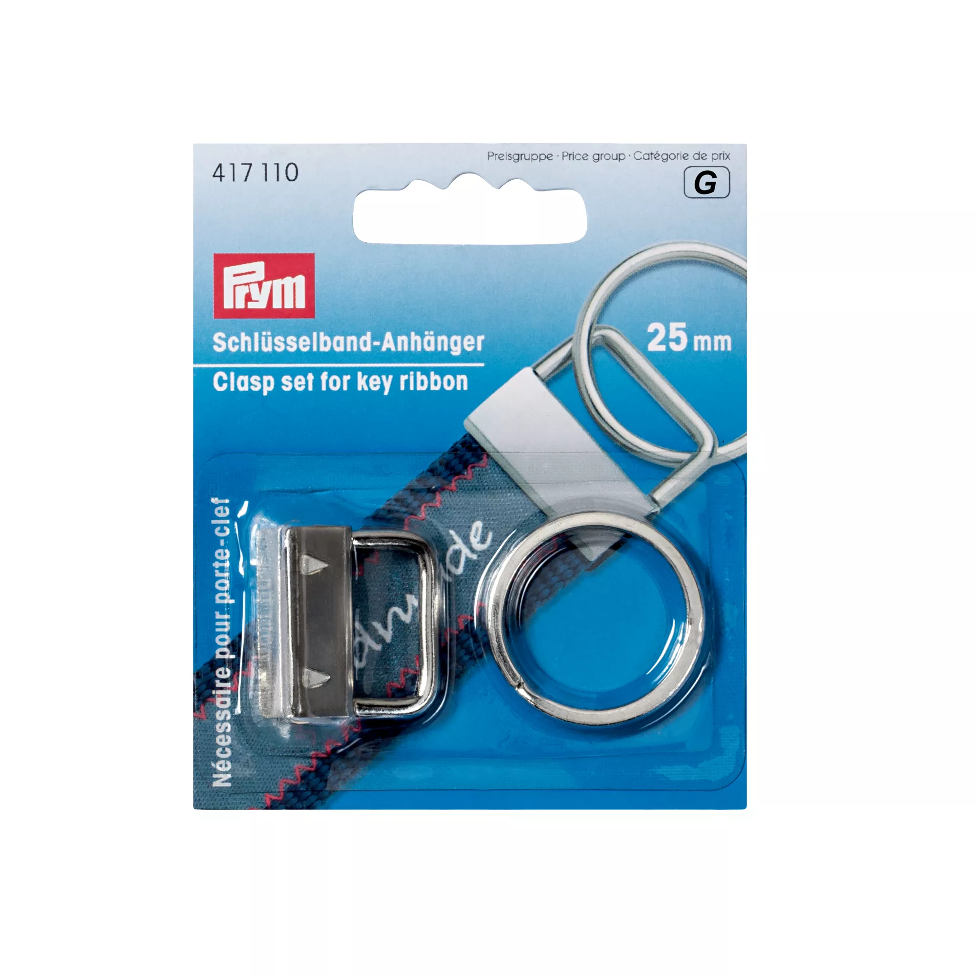 Clasp set for key ribbon