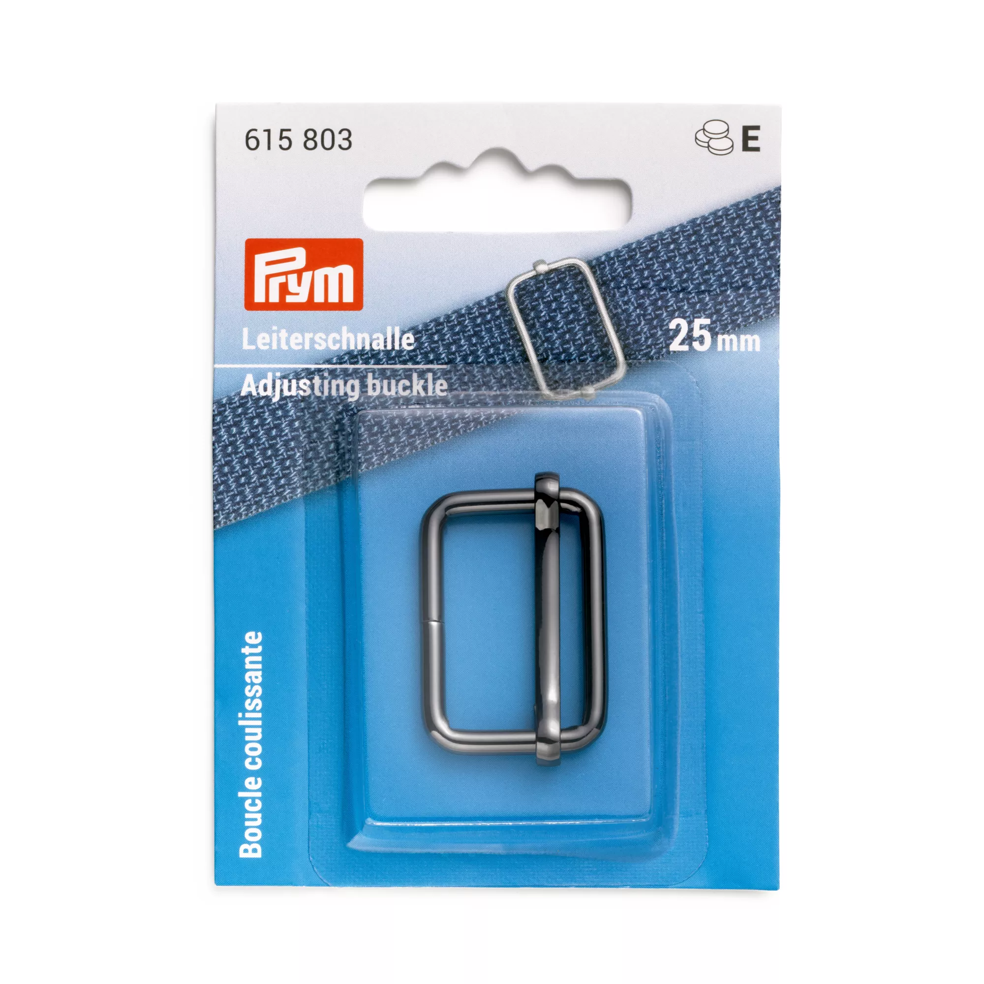 Adjusting buckle, 25mm, gunmetal