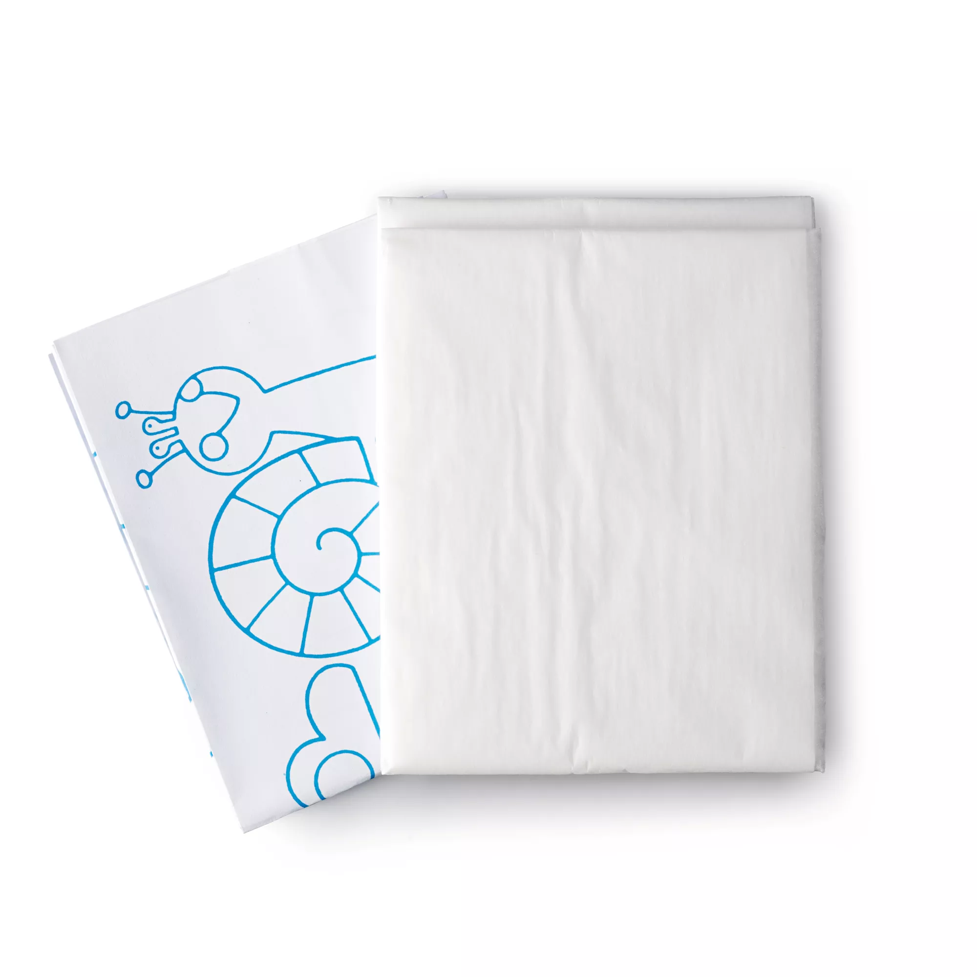 Deco interfacing with motifs 100x17cm white 1 piece