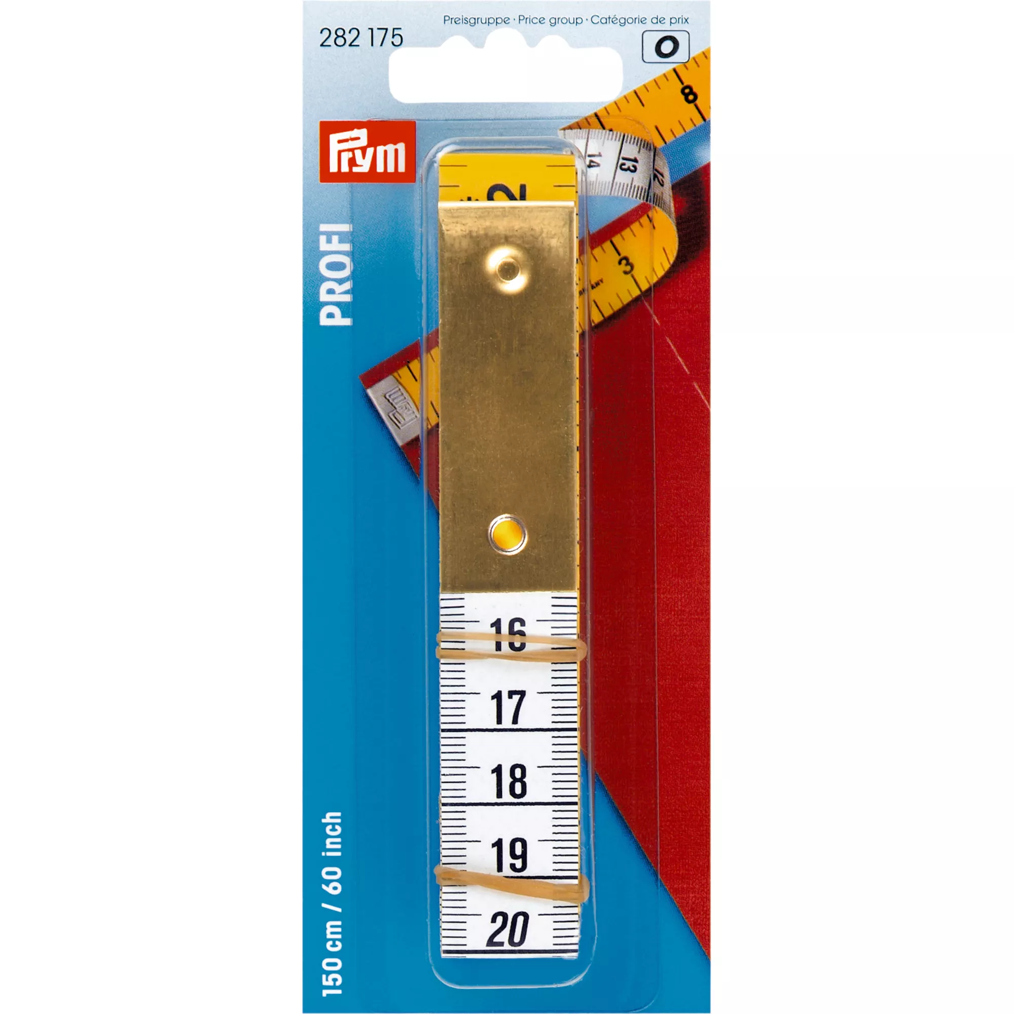 Tape measure Profi with metal washer, 150cm/60inch