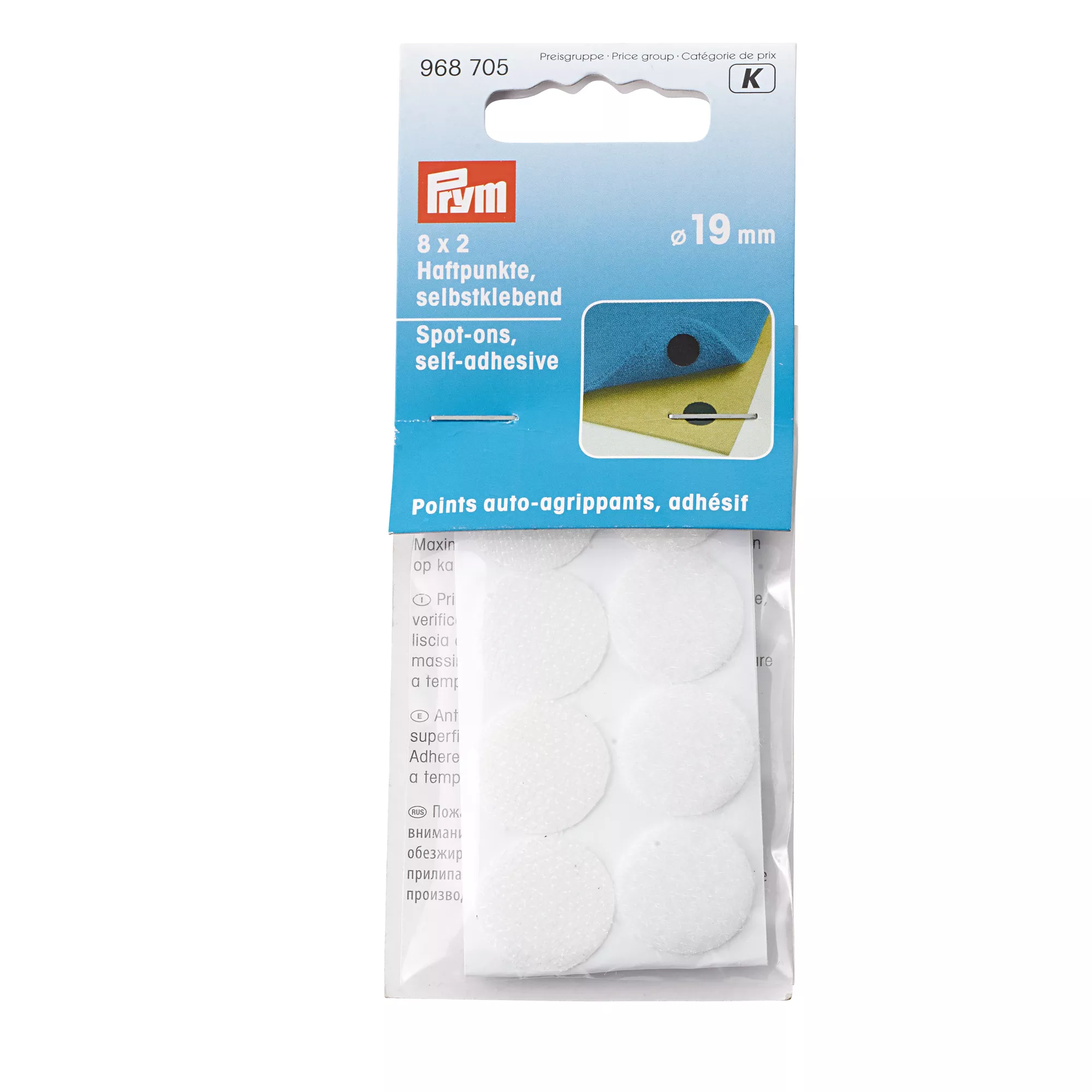 Spot-ons self-adhesive, white