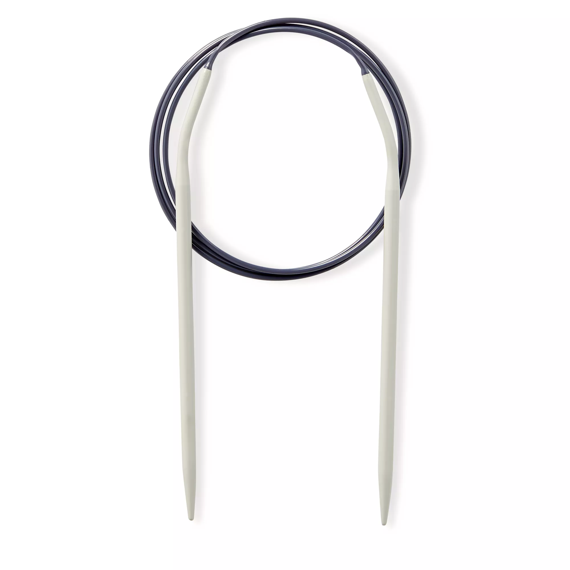 Circular knitting needles, aluminium, 100cm, 4.50mm, grey