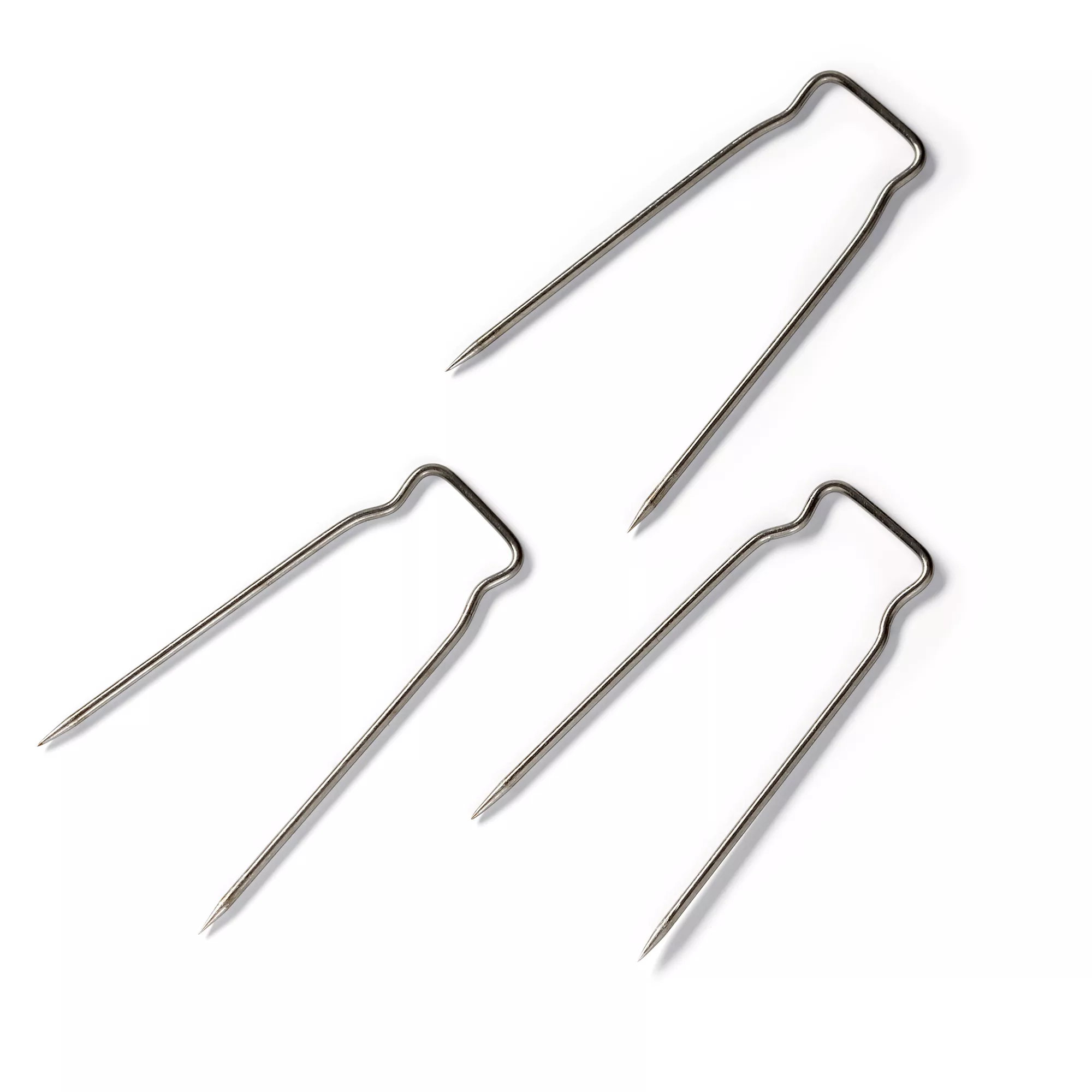 Loose cover pins, double-pointed, silver-coloured, 200 items