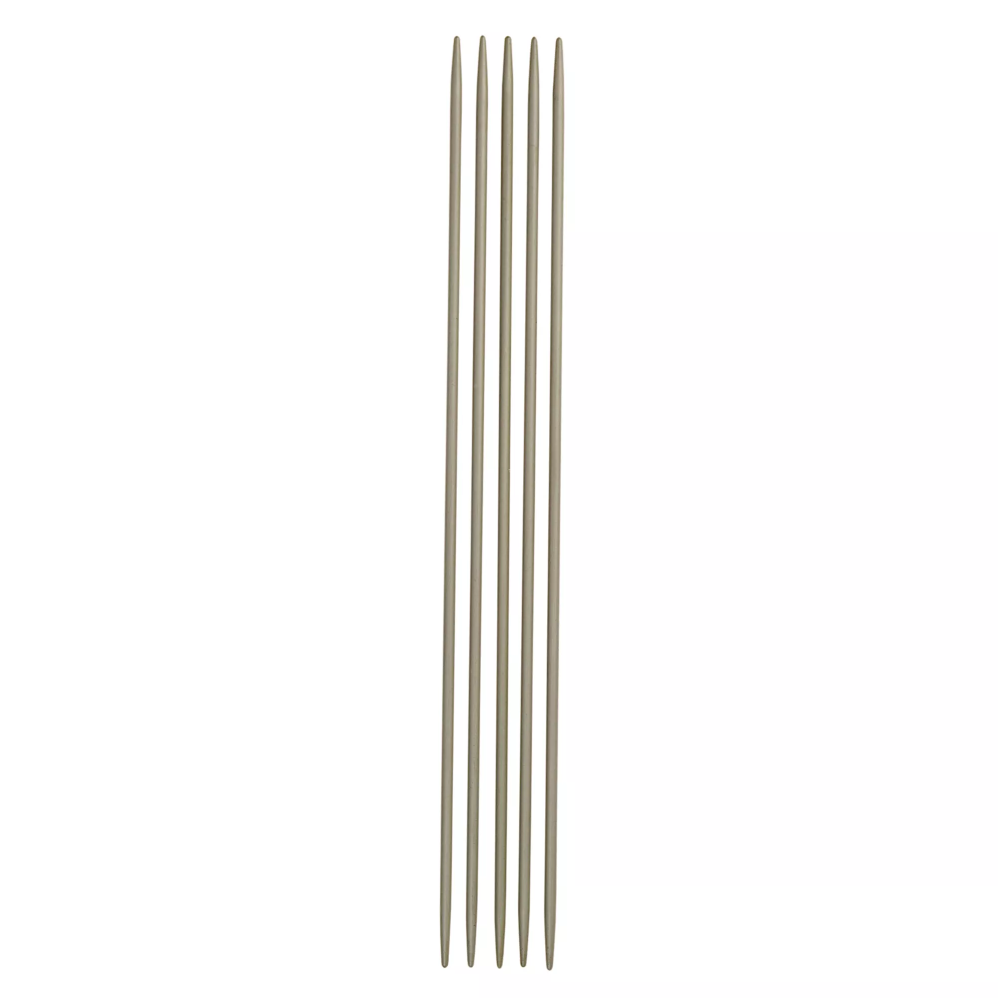 Gioco ferri a doppia punta, 15cm, 2,00mm, grigio perla