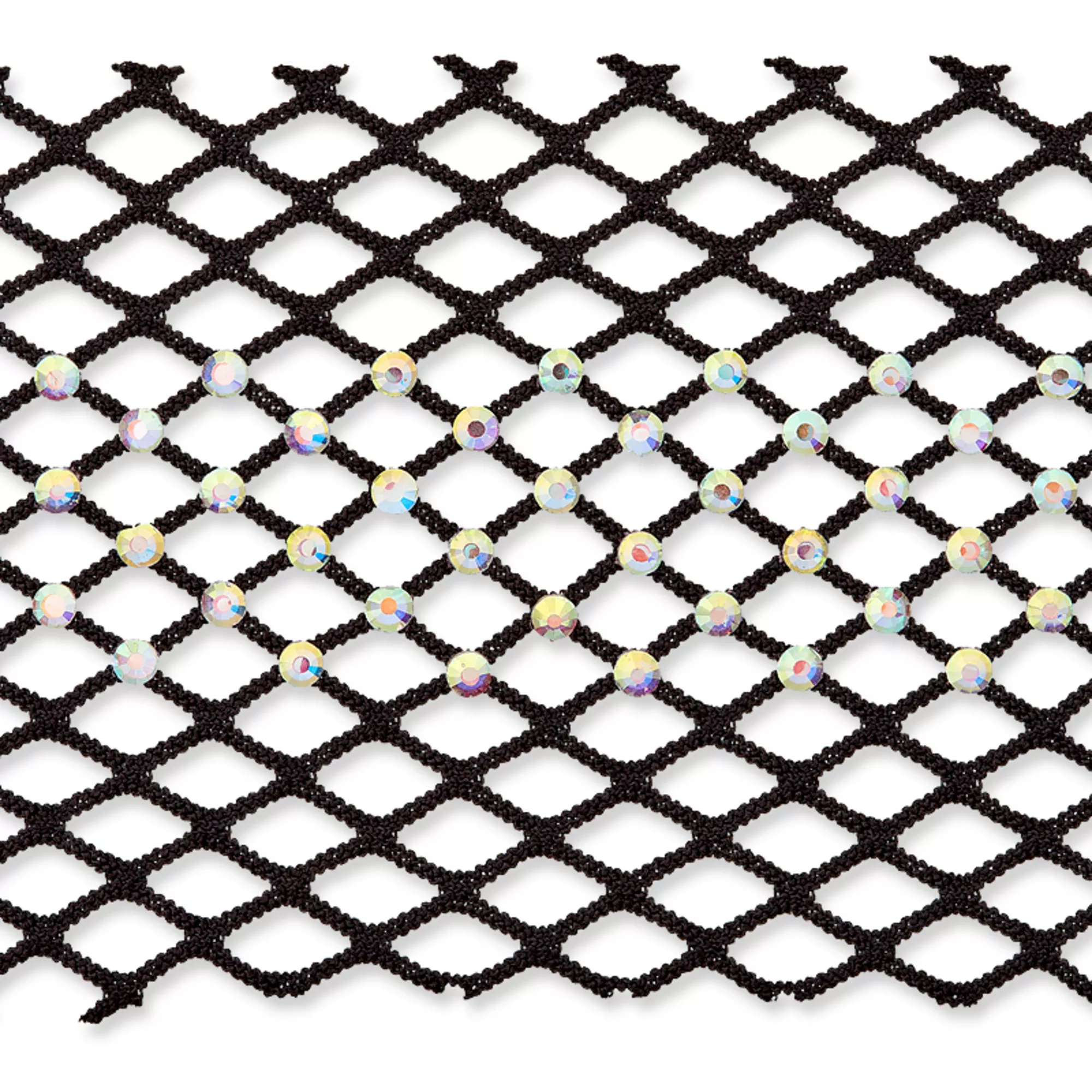 Rhinestone braid, elastic