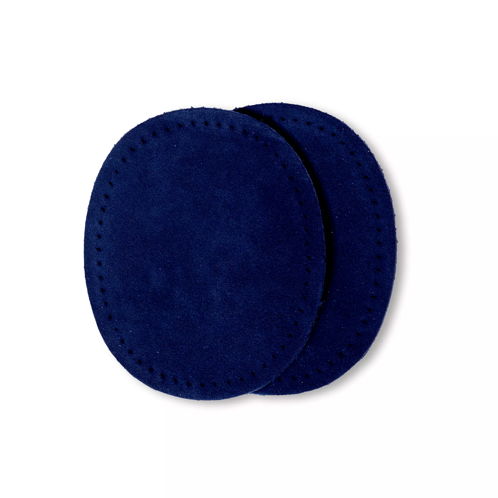 Patches suede, sew-on, 9 x 11cm, navy blue