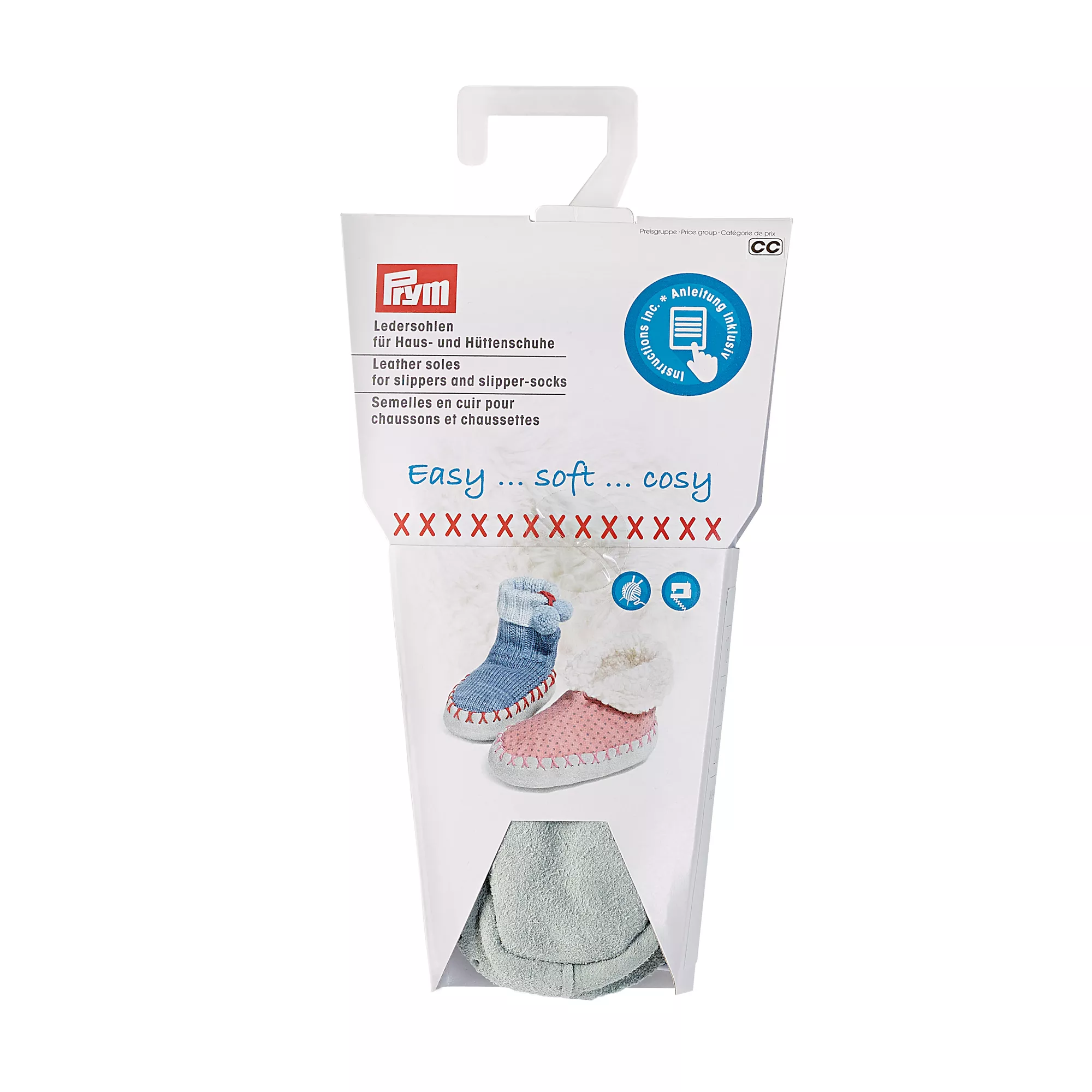 Leather soles for slippers and slipper-socks 18-20
