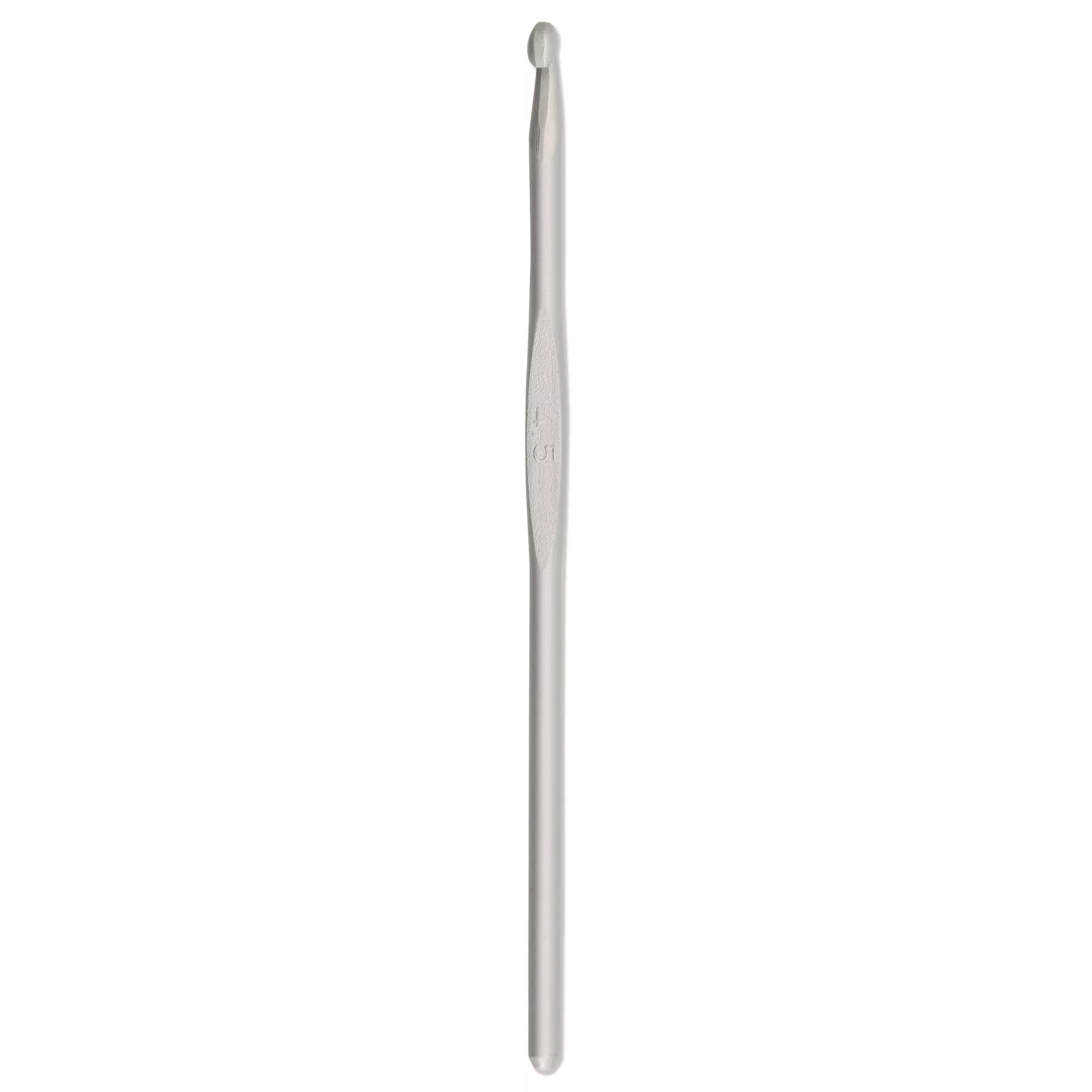 Wool crochet hooks without handle, 14cm, 4.50mm, grey