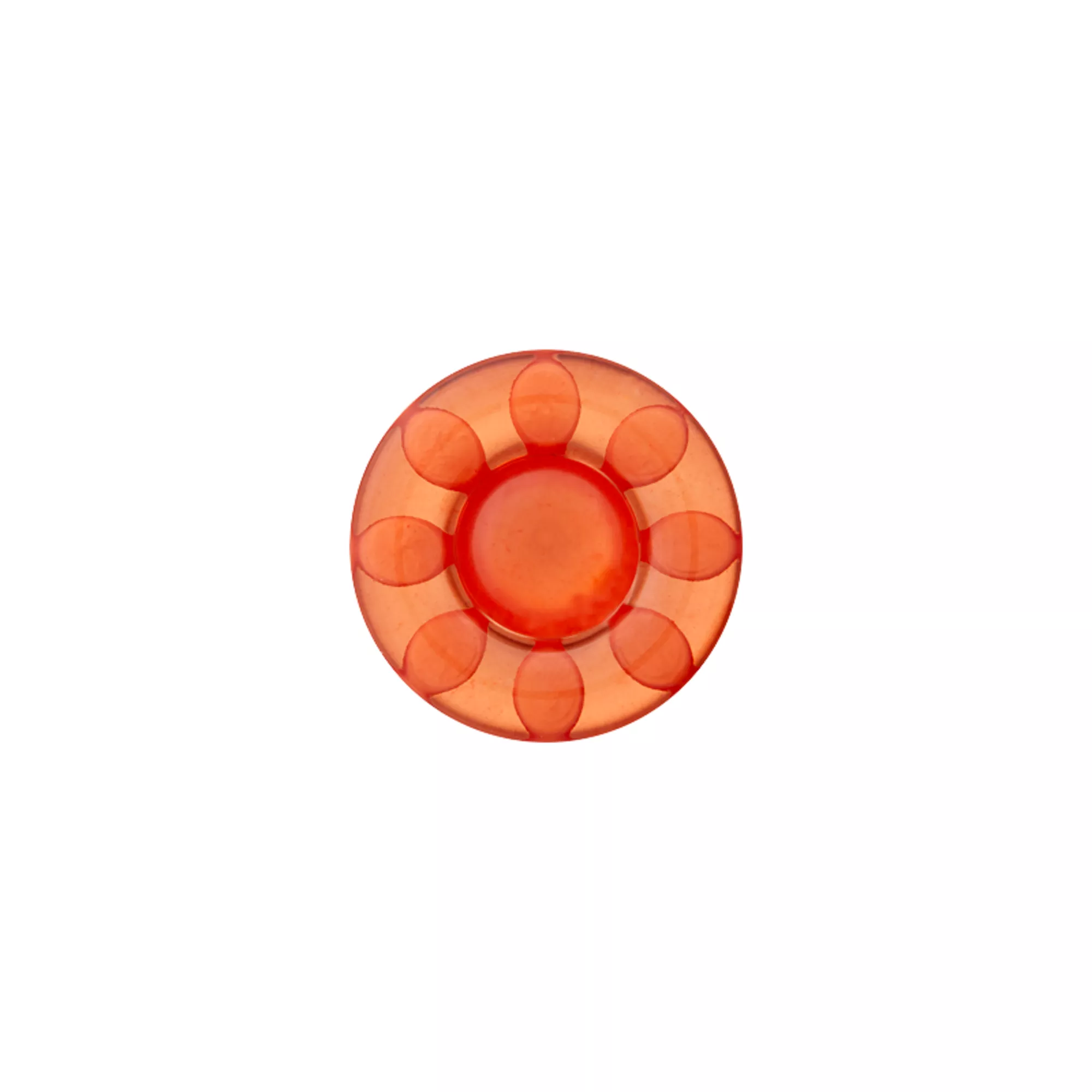 Bouton polyester pied