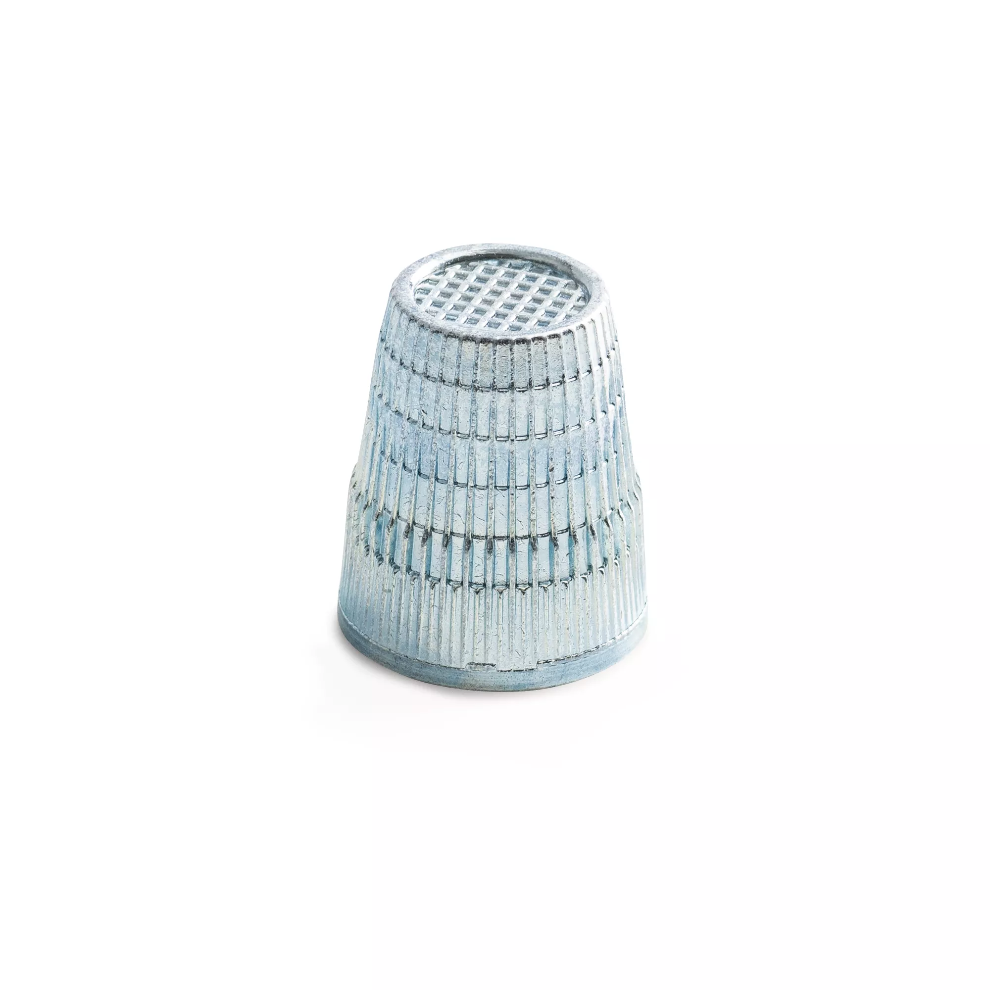 Thimble with anti-slip edge, 18.0mm, silver-coloured