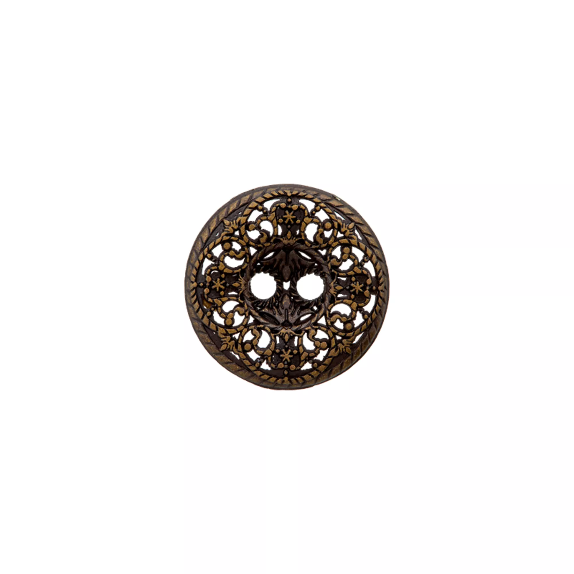 Metal button 2-holes, Boho Style