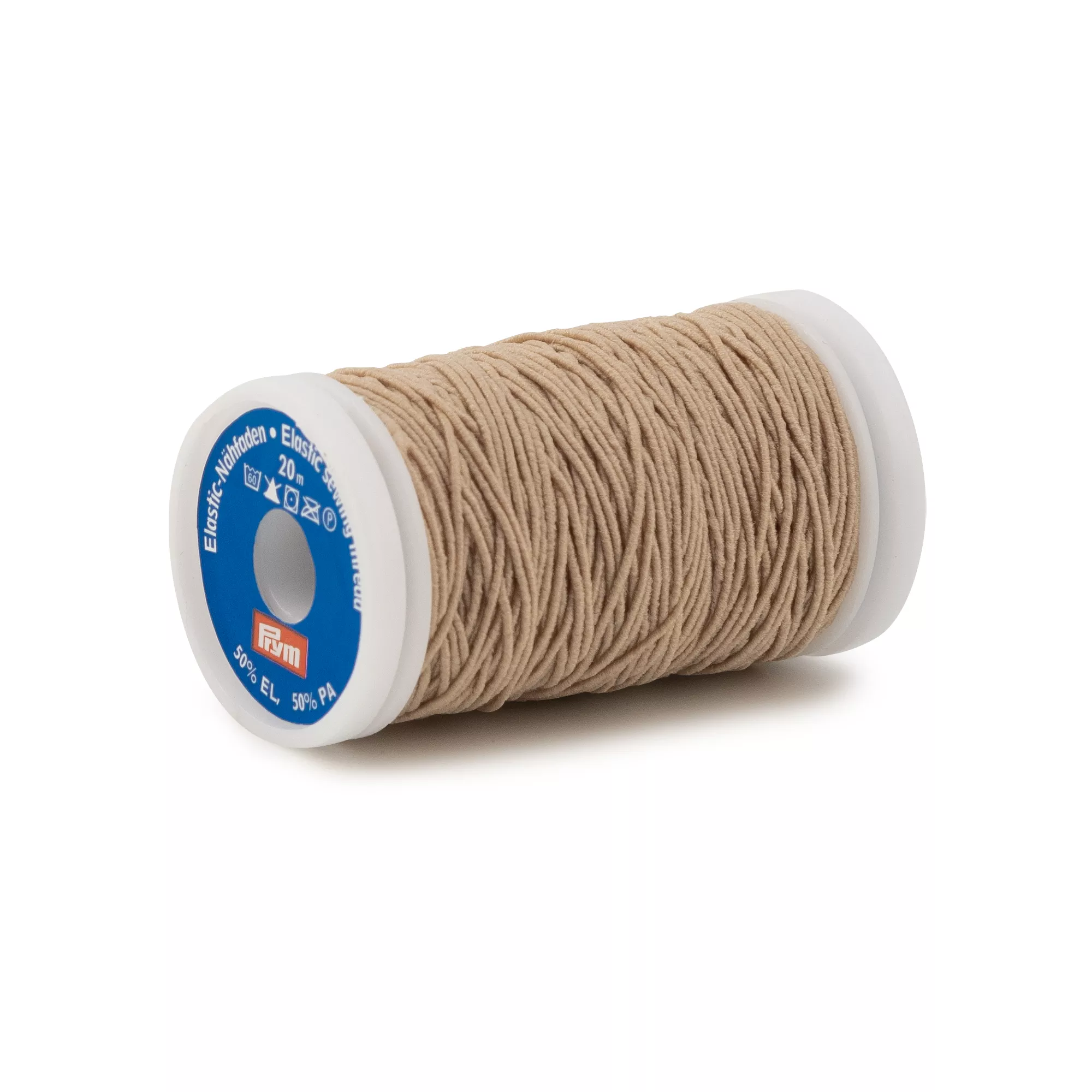Filo da cucire elastico, 0,5mm, sabbia