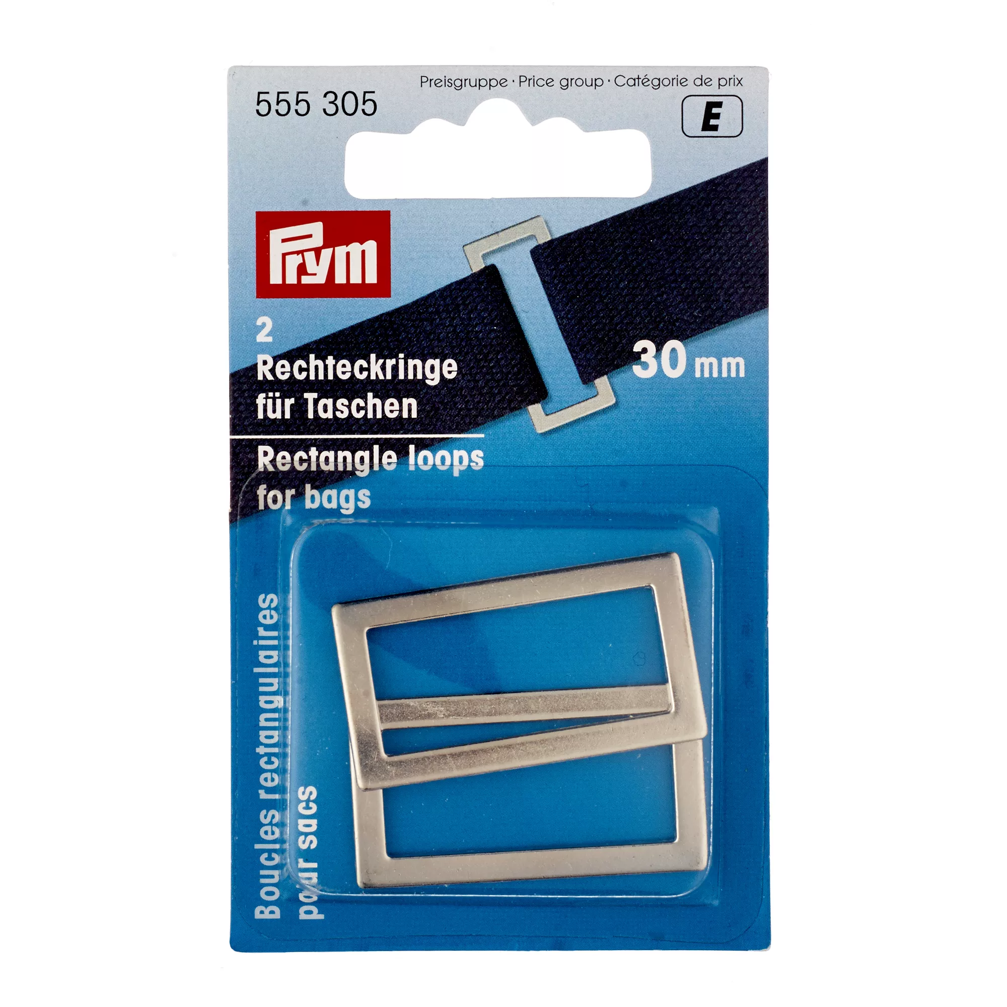 Rettangoli per borse, 25mm, argento antico