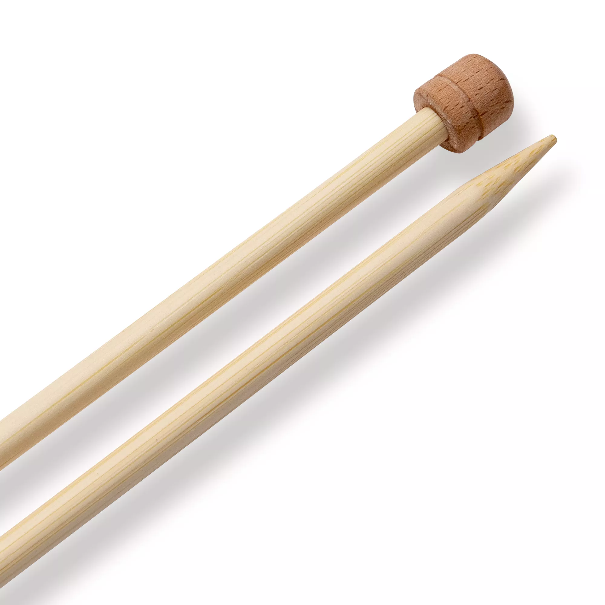 Single-pointed knitting needles Prym 1530, bamboo, 33cm, 6.00mm