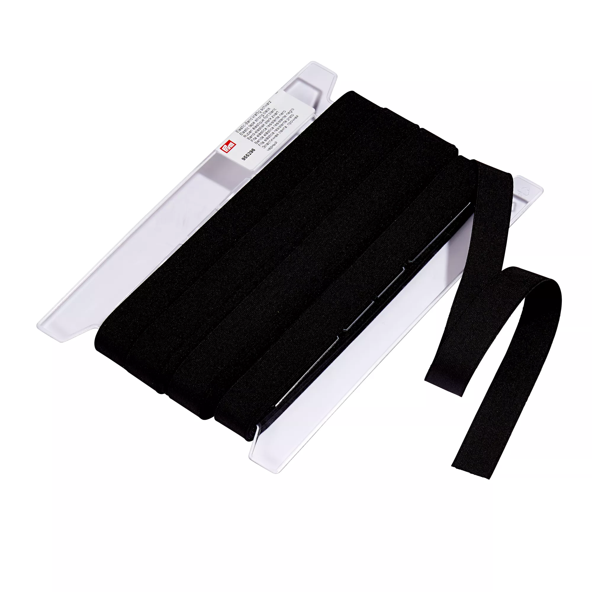 Elastic tape, strong, 25mm, black, 25m