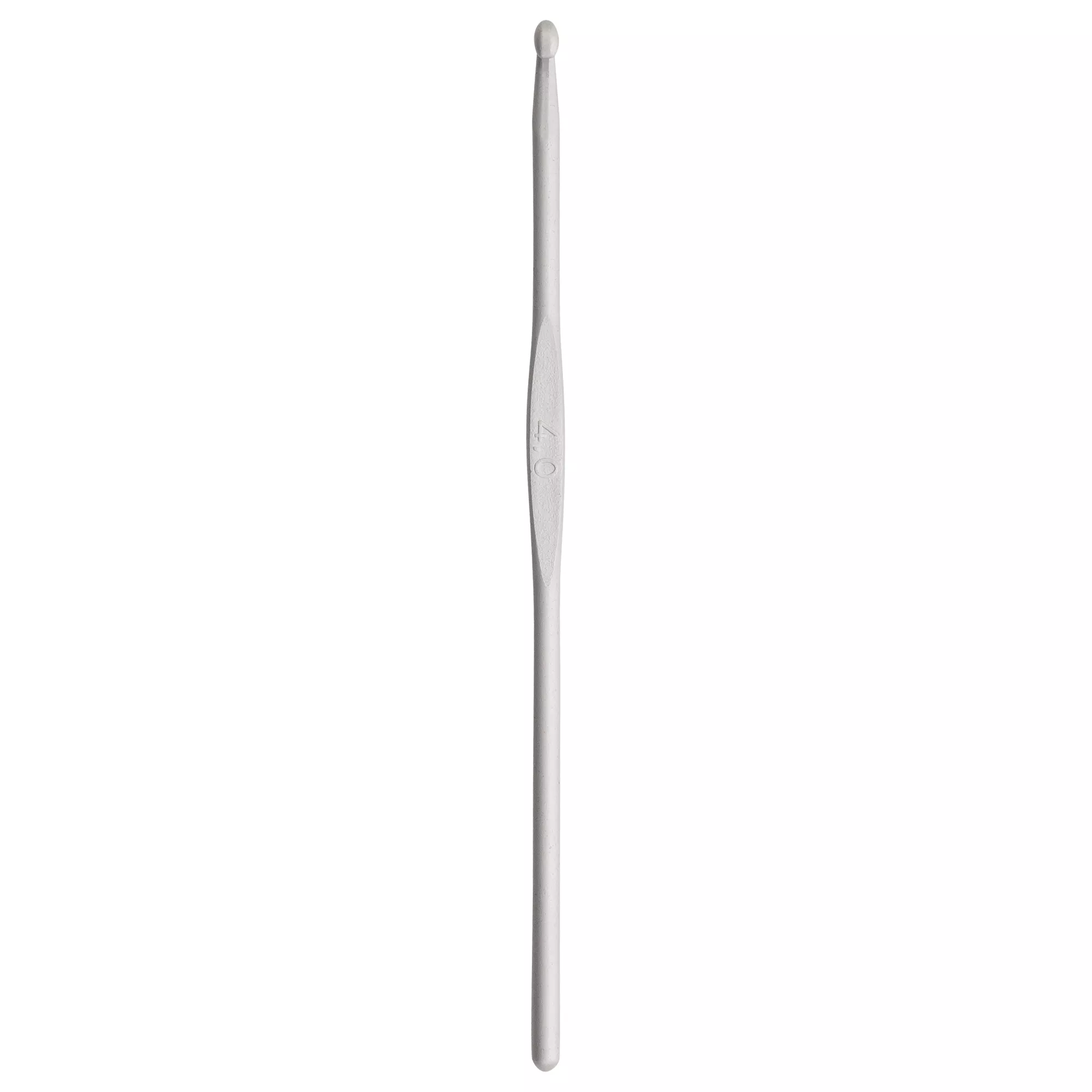Wool crochet hooks without handle, 14cm, 4.00mm, grey