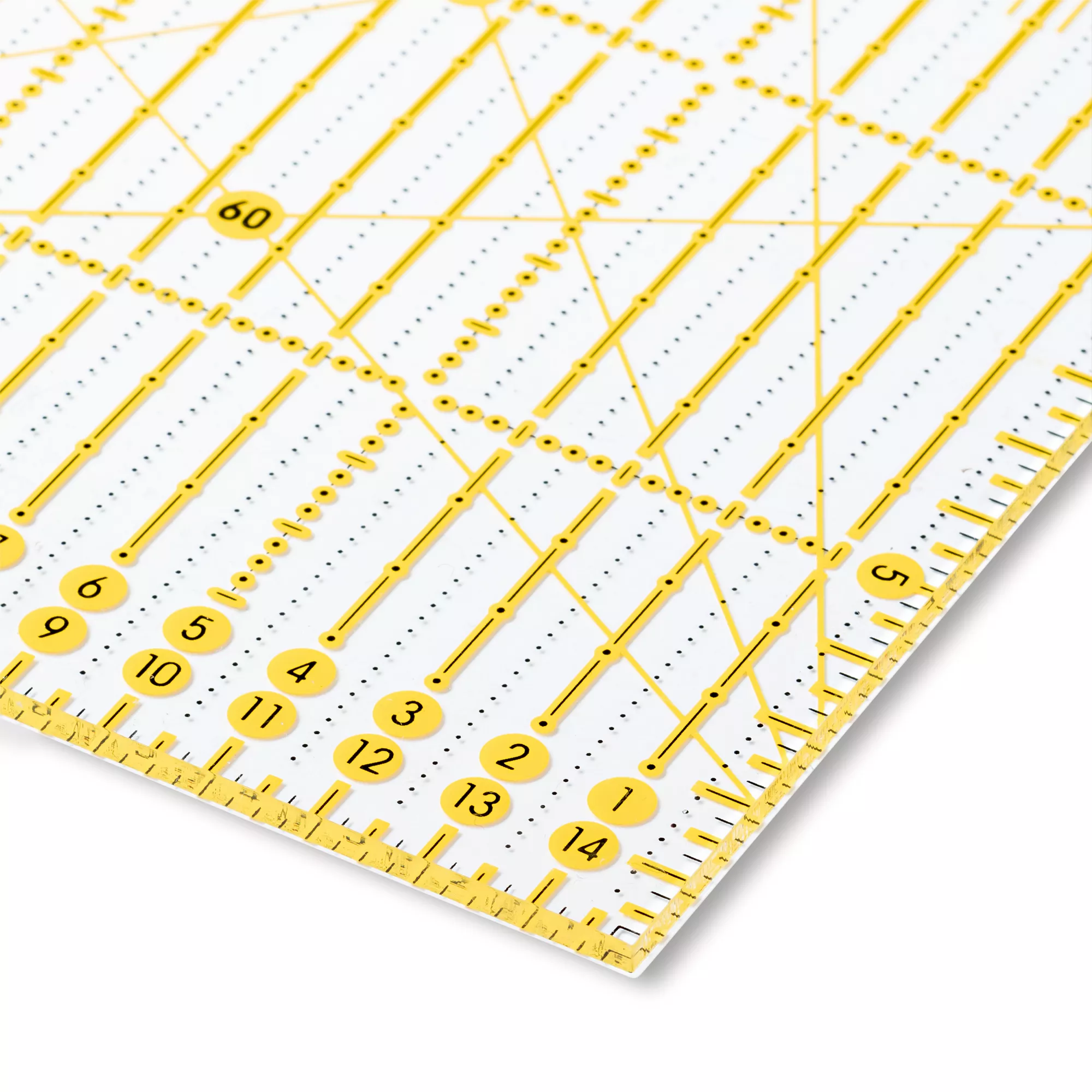 Omnigrid universal ruler, cm or inch scale