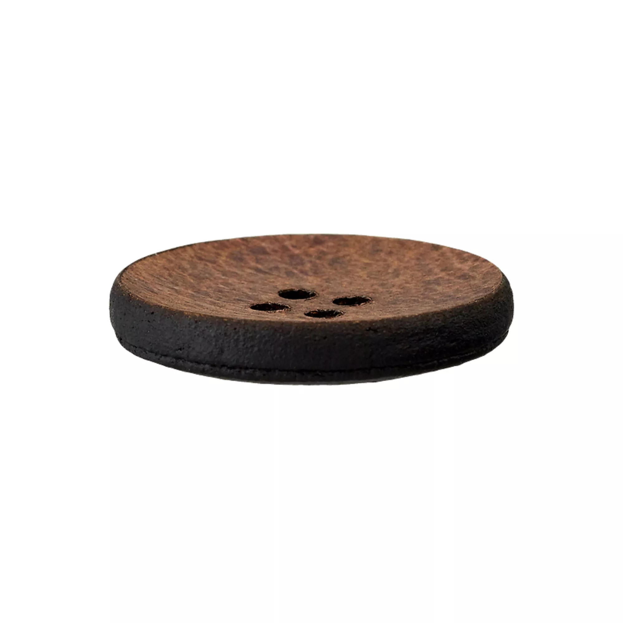 Leather four-hole button Recycled