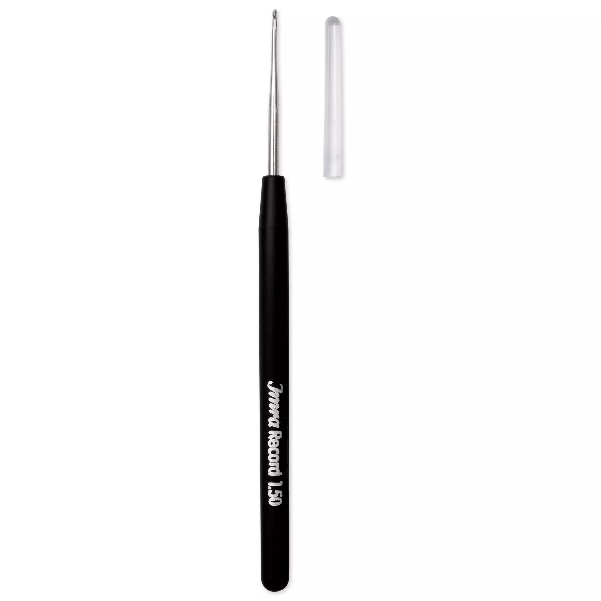 Crochet hook, Record, soft-grip, 1.50mm, silver-coloured